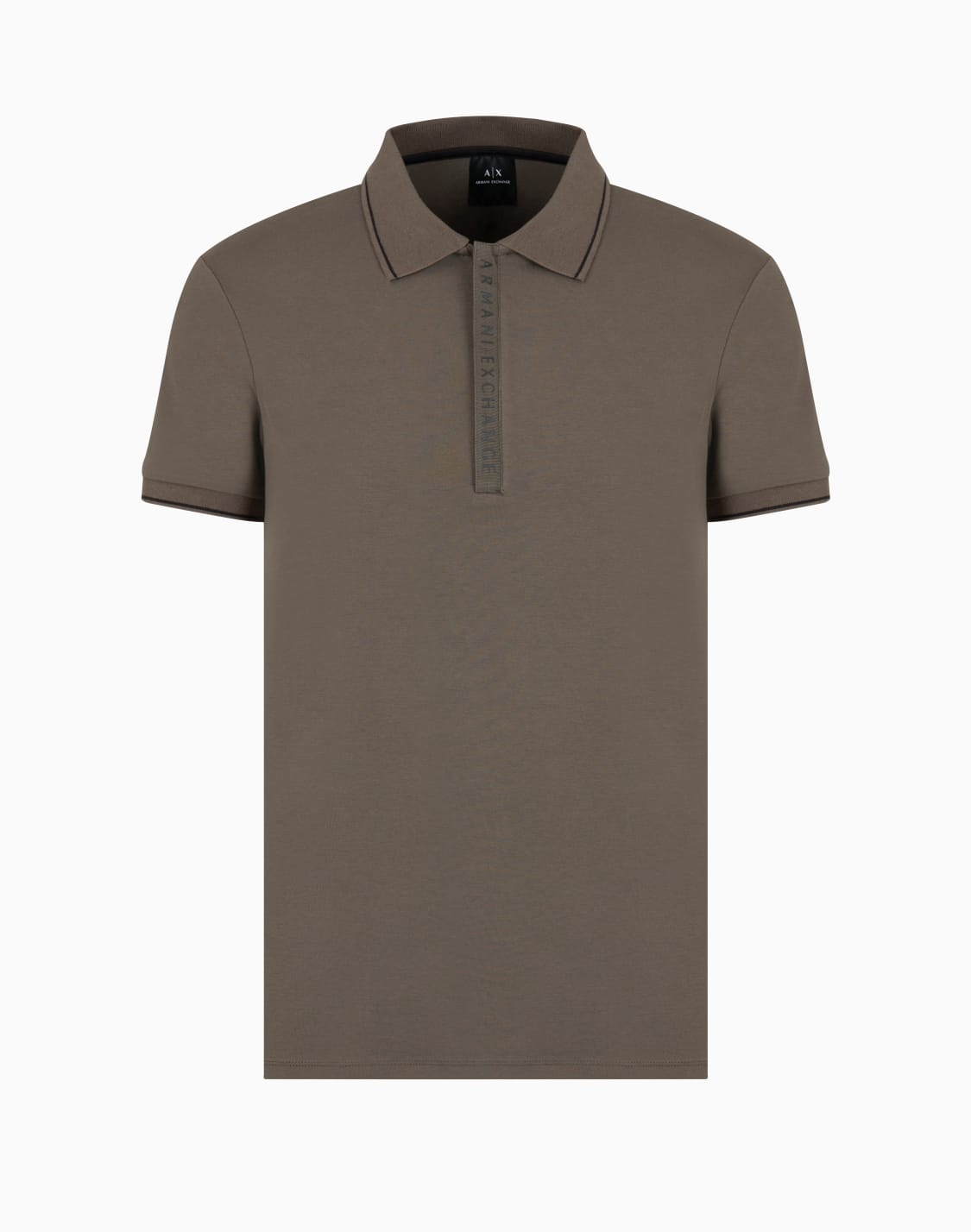 polo-con-logo-en-contraste-marrn--armani-exchange