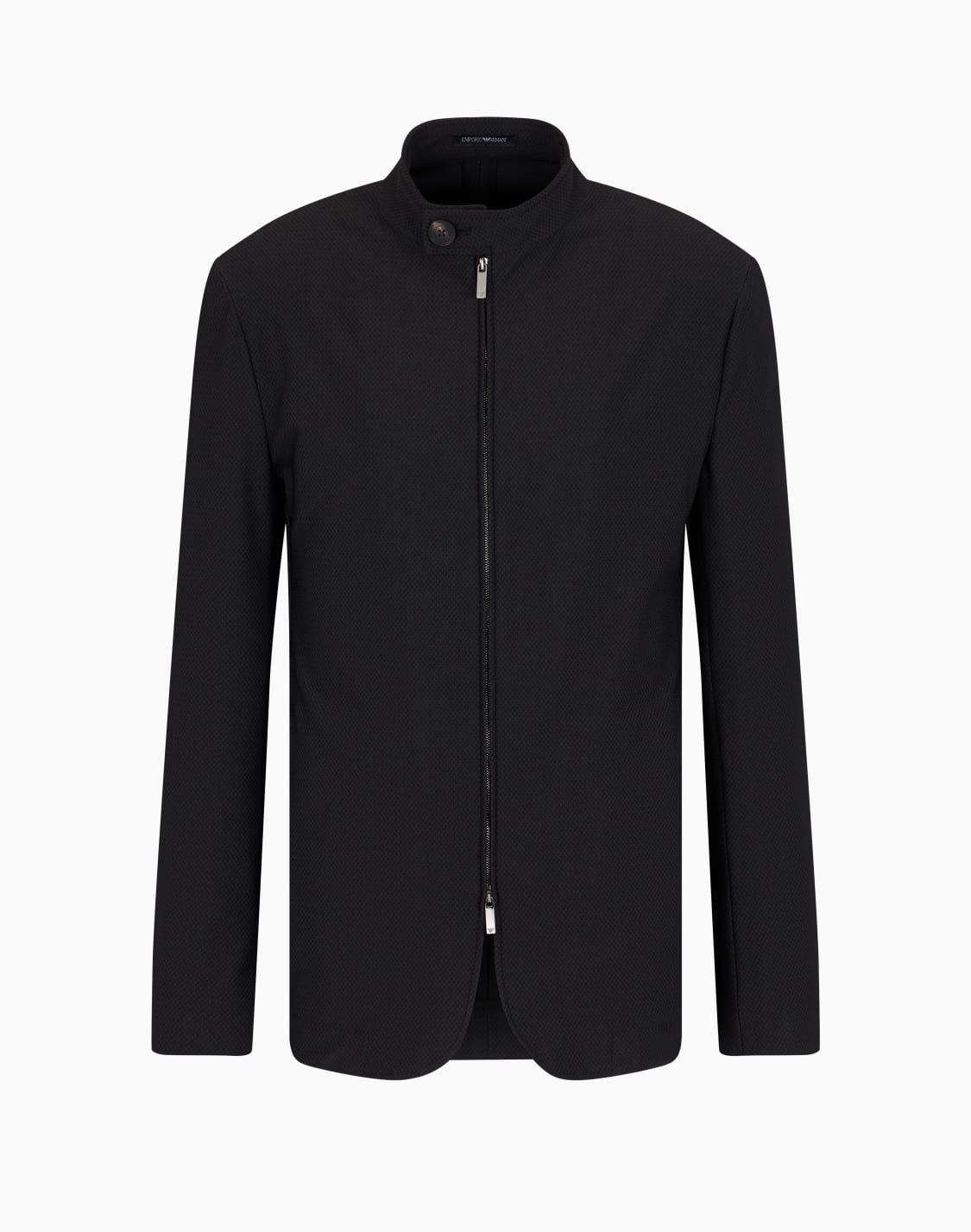 chaqueta-con-cuello-de-tira-y-cremallera-de-punto-tcnico-con-microfantasa-de-efecto-tridimensional-negro--emporio-armani