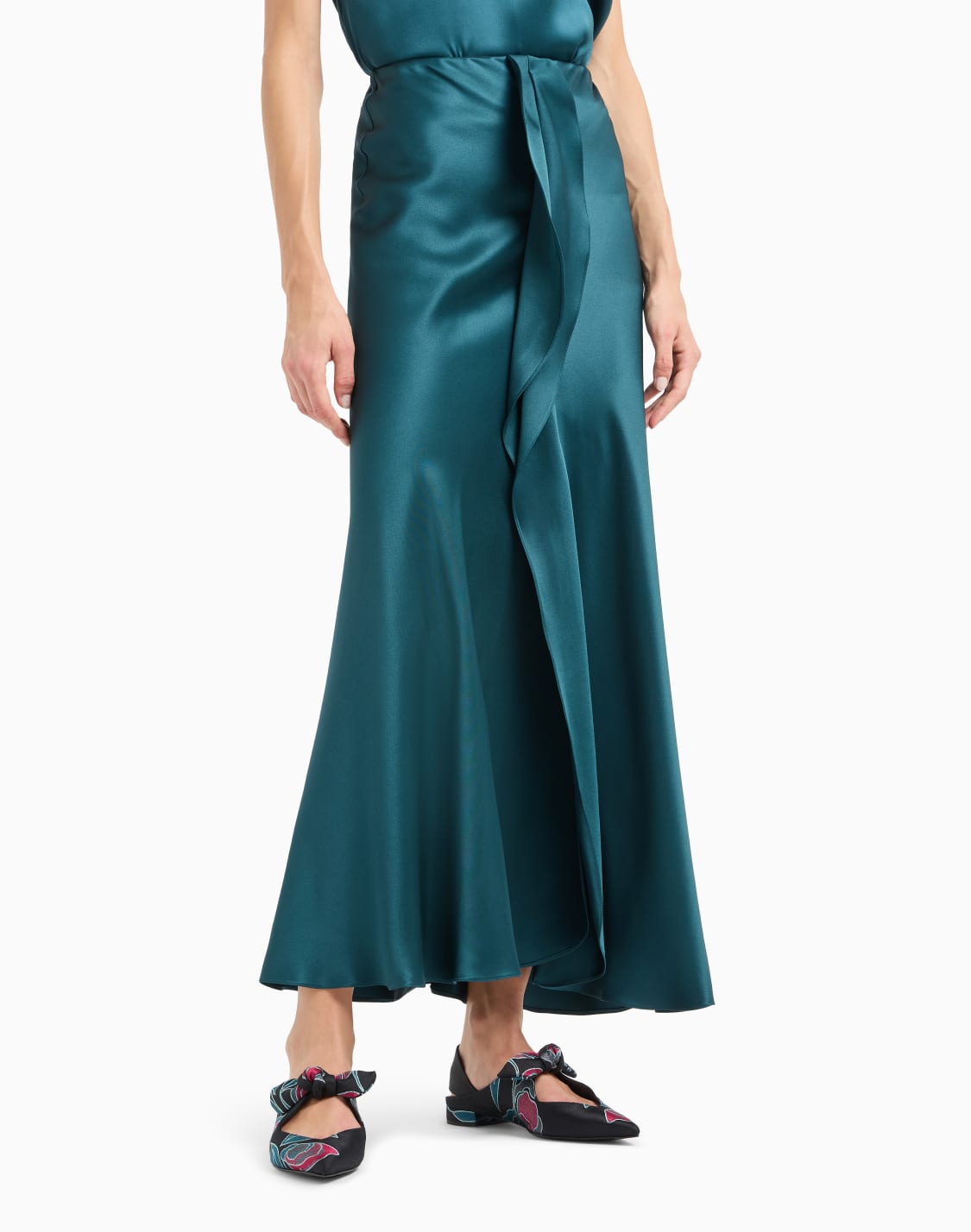 jupe-mi-longue-en-satin-double-de-soie-vert--giorgio-armani
