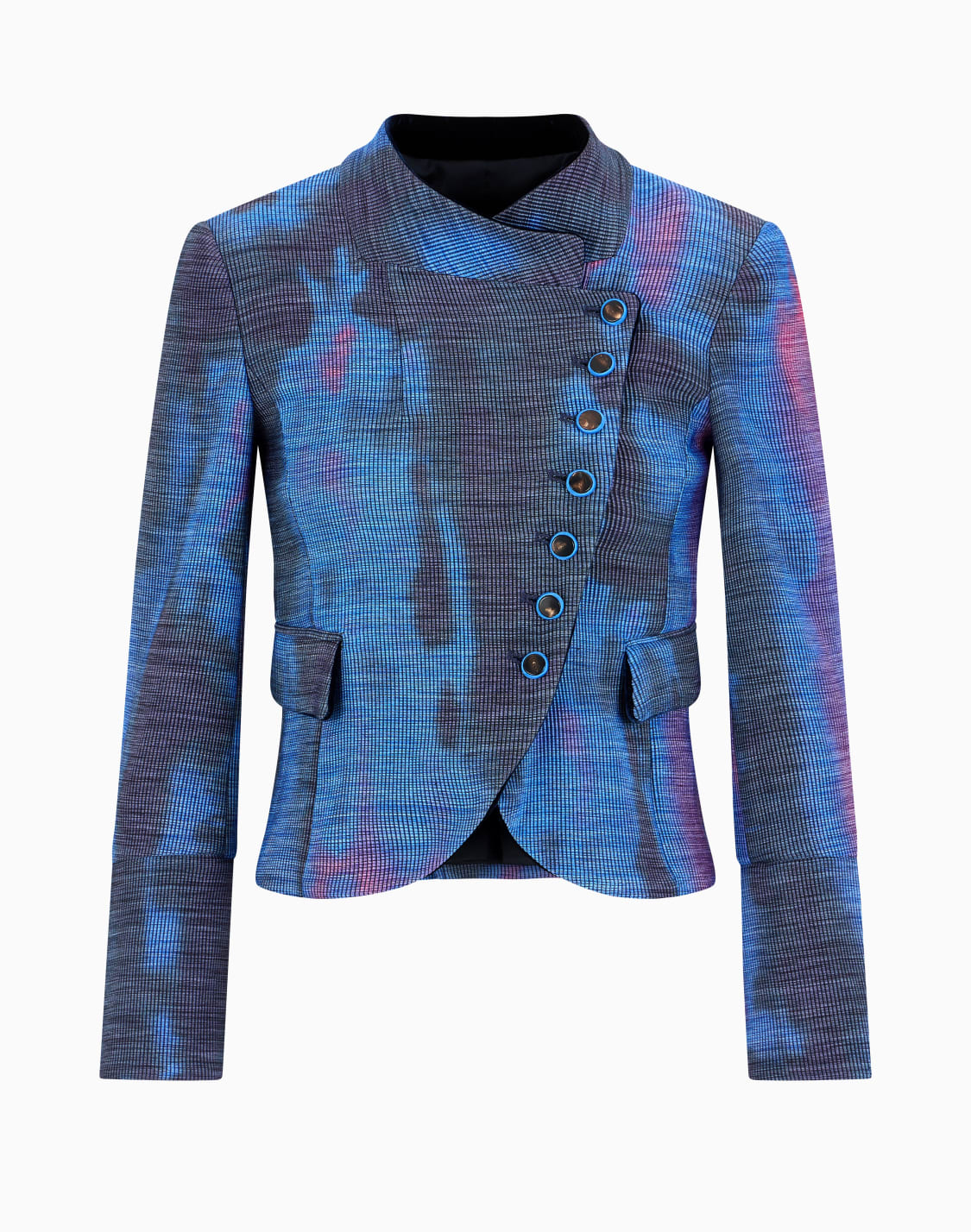 jacket-with-off-centre-fastening-in-a-gradient-print-cannet-fabric-patterned--emporio-armani