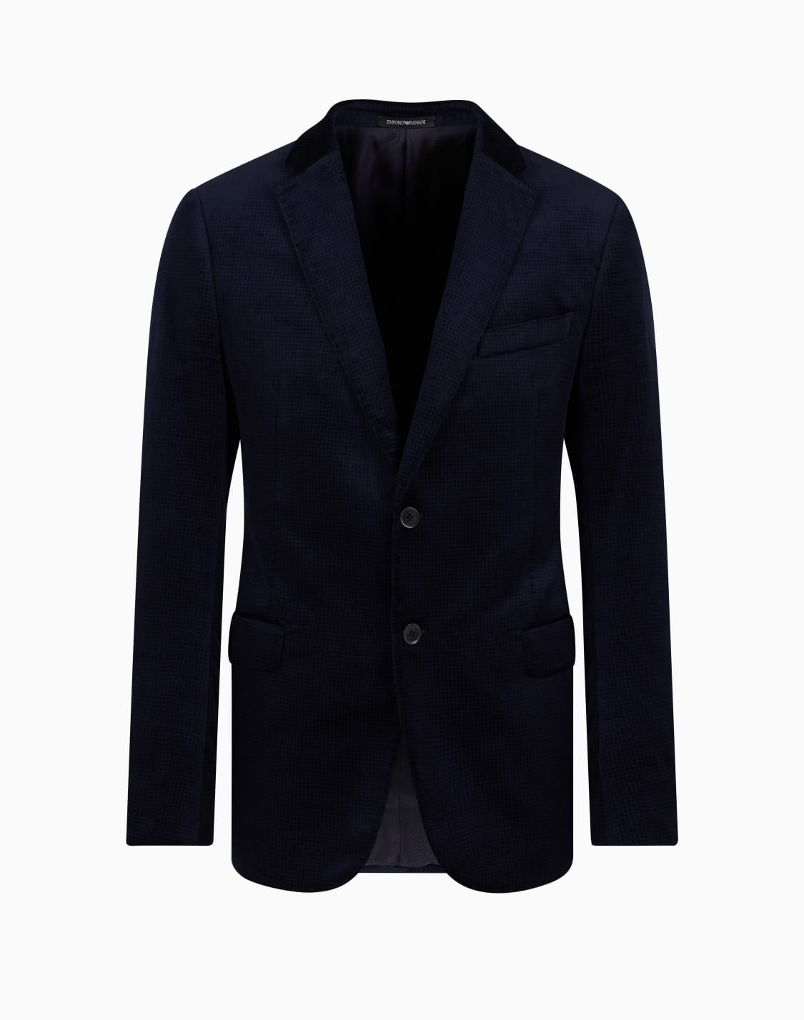 slim-fit-single-breasted-jacket-in-smooth-velvet-with-an-all-over-print-blue--emporio-armani