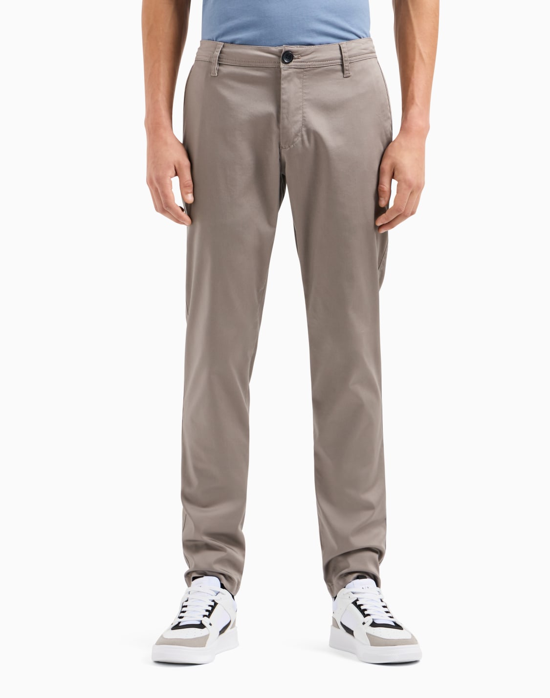 regular-fit-gabardine-trousers-beige--armani-exchange