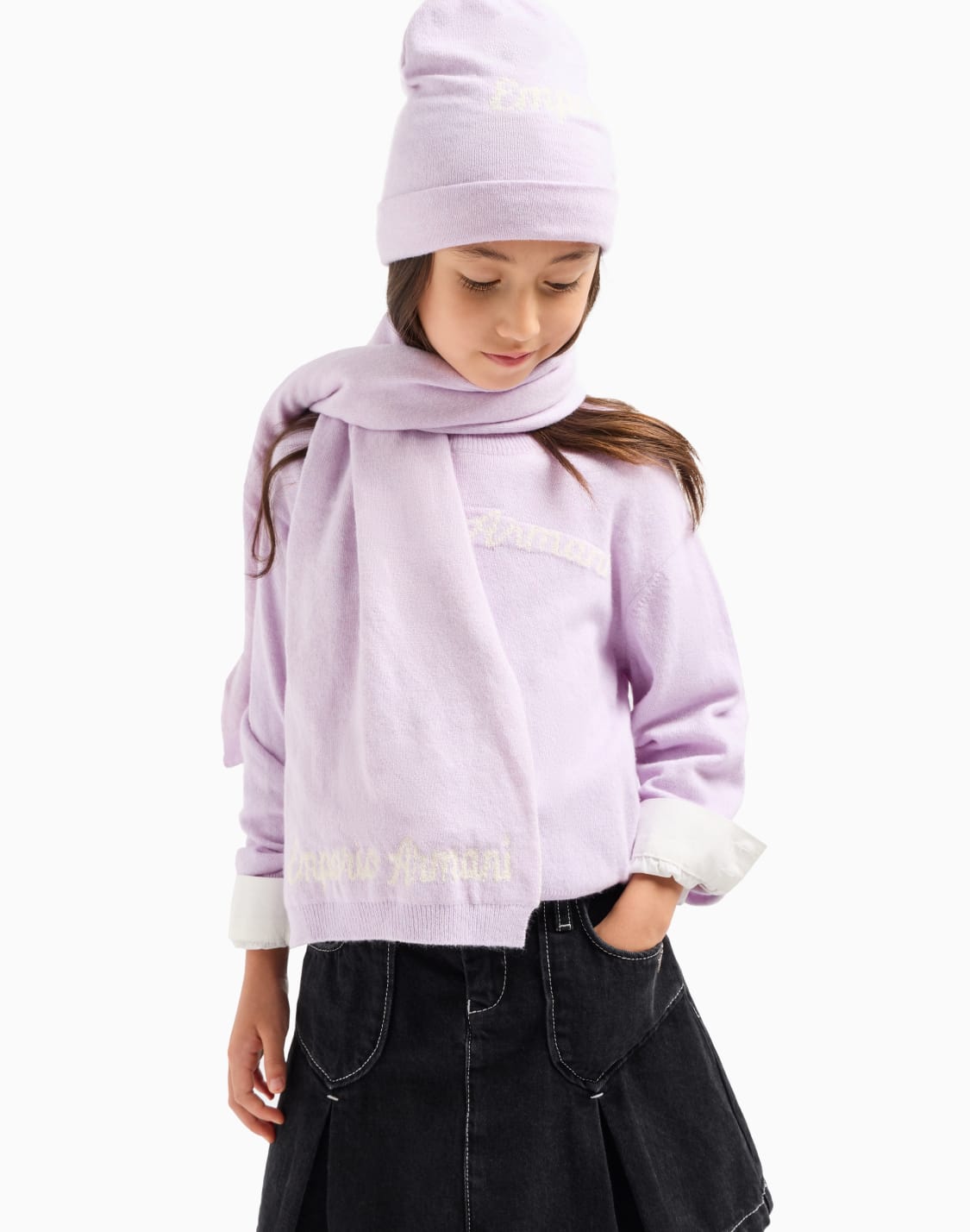 スカーフ EMPORIO ARMANI Woman Scarf Lilac EW001873AF15681 FA001 EMPORIO ARMANI: Neck scarf woman - Lilac | Emporio Armani