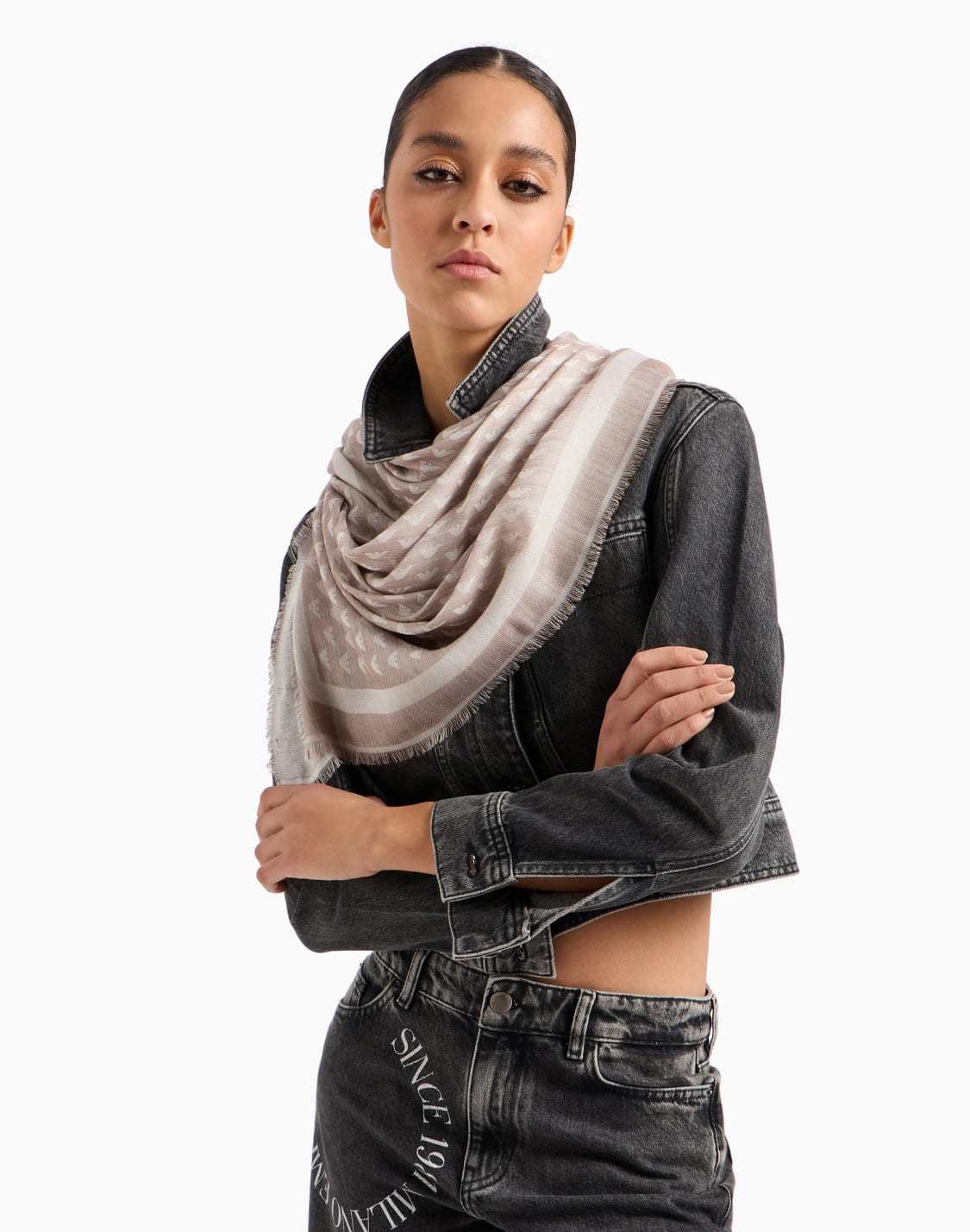 Armani scarf ladies discount