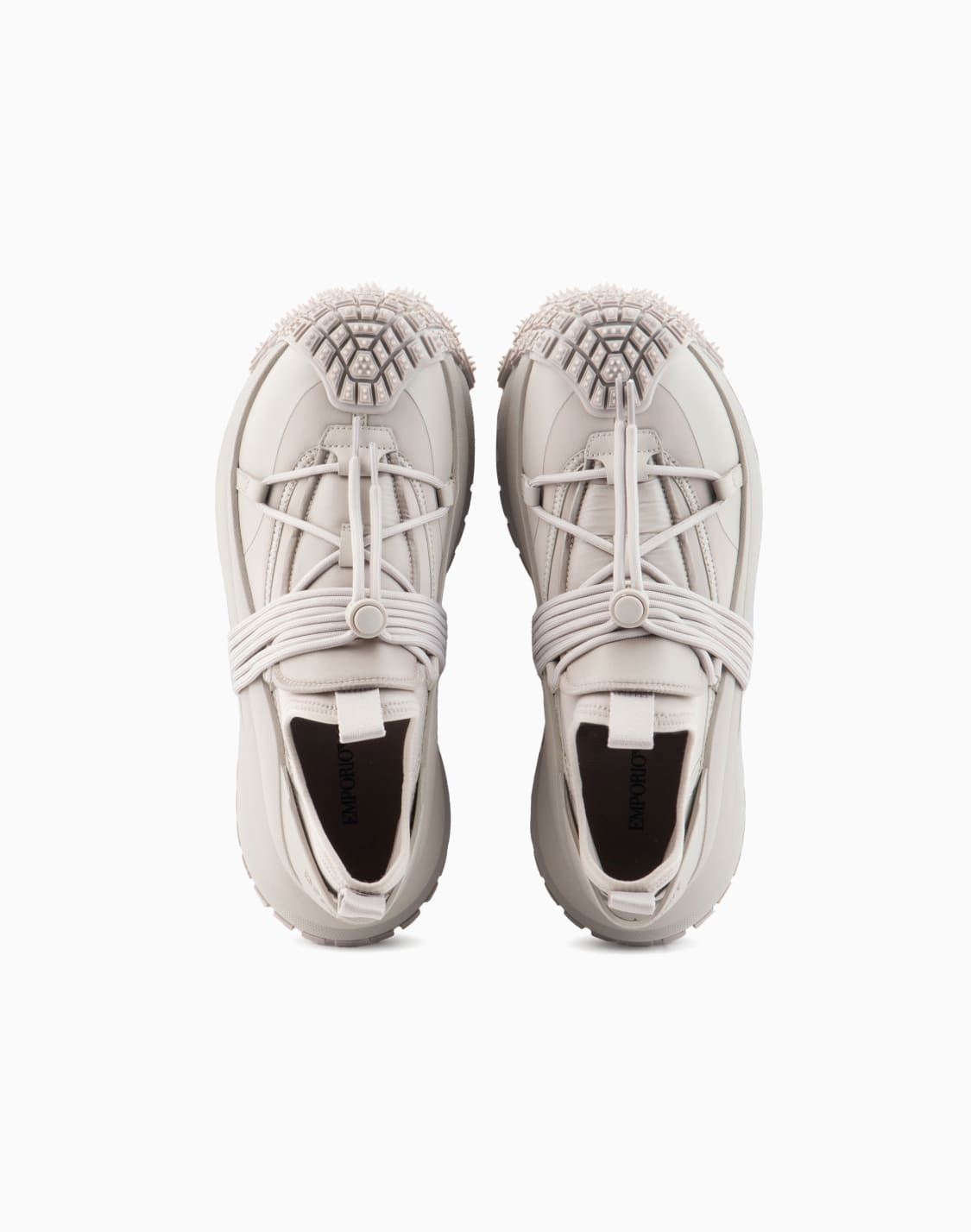 On Running Sneaker Donna Uomo - Modello 3ME10101430 In Tessuto Tecnico Nero/Avorio - Suola Ammortizzata CloudTec