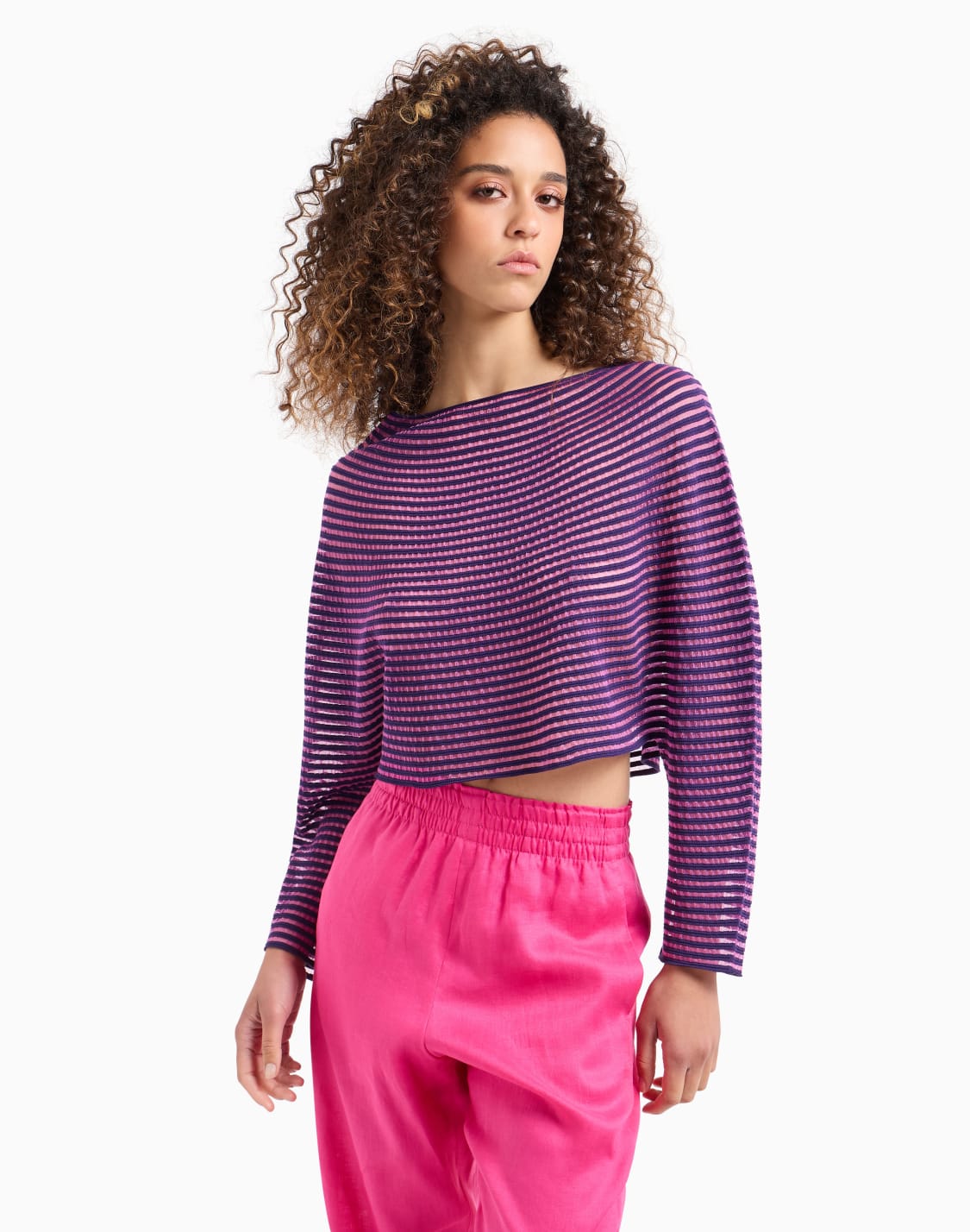 cape-effect-cropped-jumper-in-ottoman-fabric-purple--emporio-armani