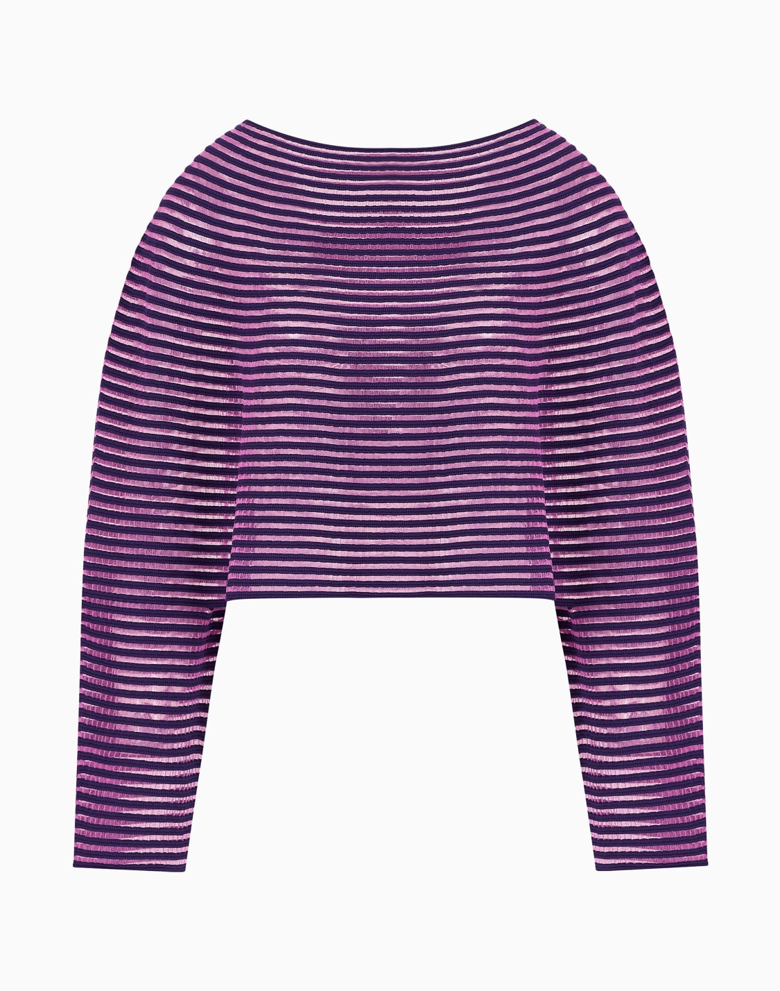 cape-effect-cropped-jumper-in-ottoman-fabric-purple--emporio-armani