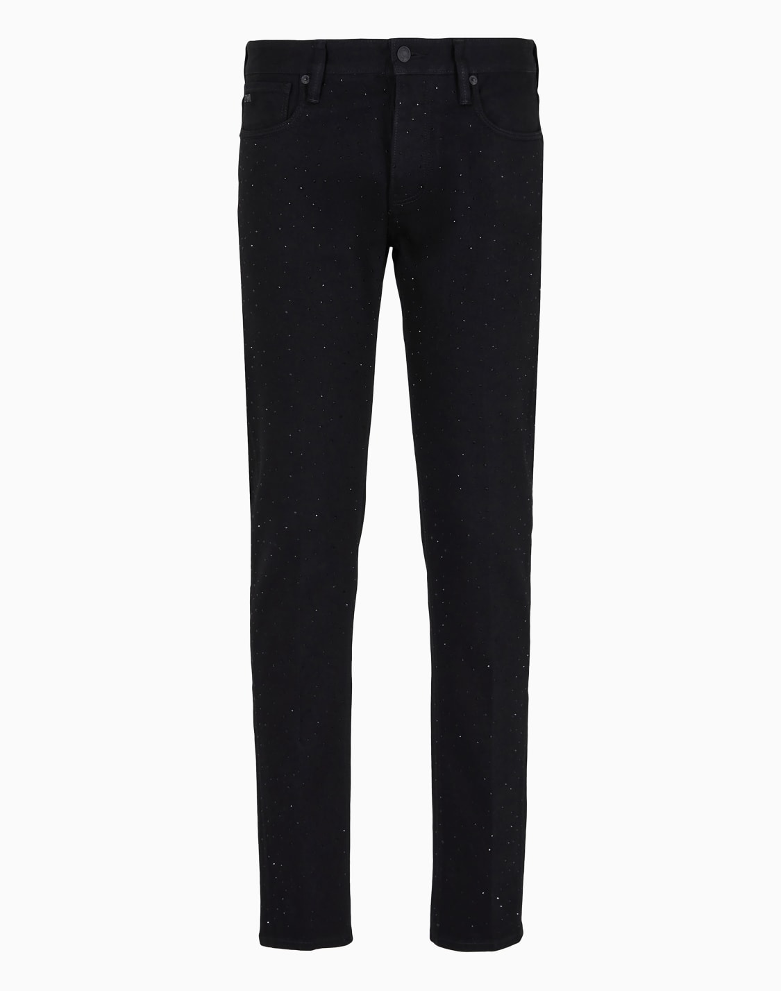 vaqueros-j75-slim-fit-en-bull-de-denim-con-strass-integral-clubwear-negro--emporio-armani