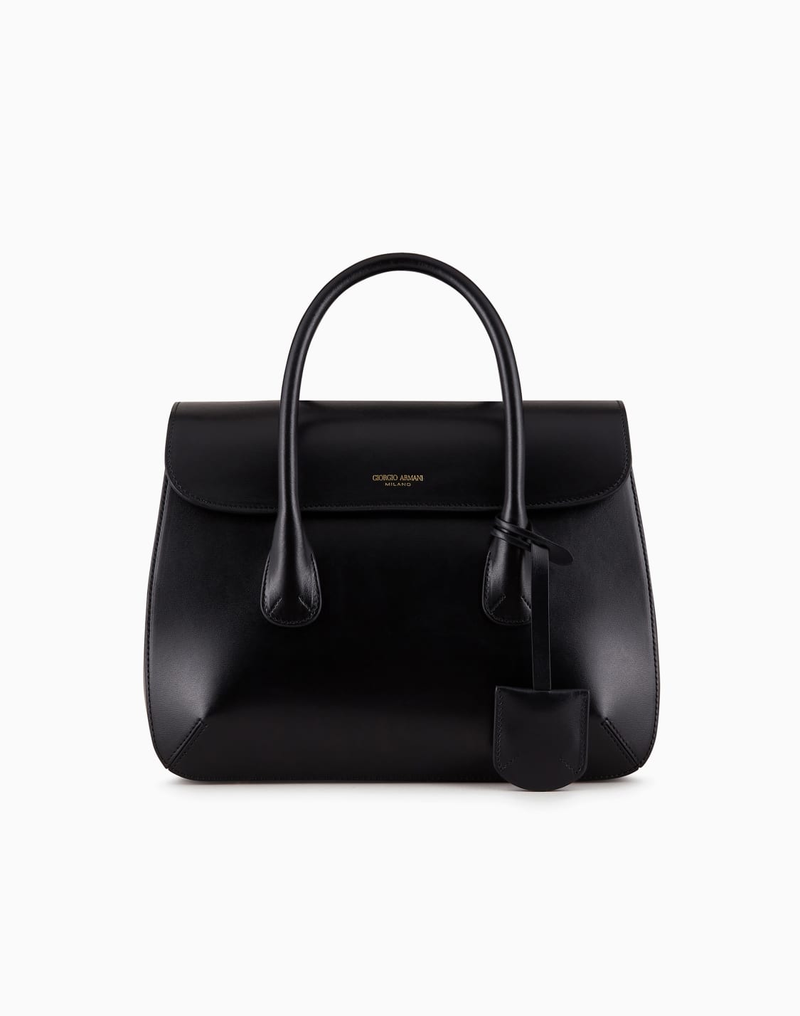 bauletto-medio-la-prima-in-pelle-palmellata-nero--giorgio-armani