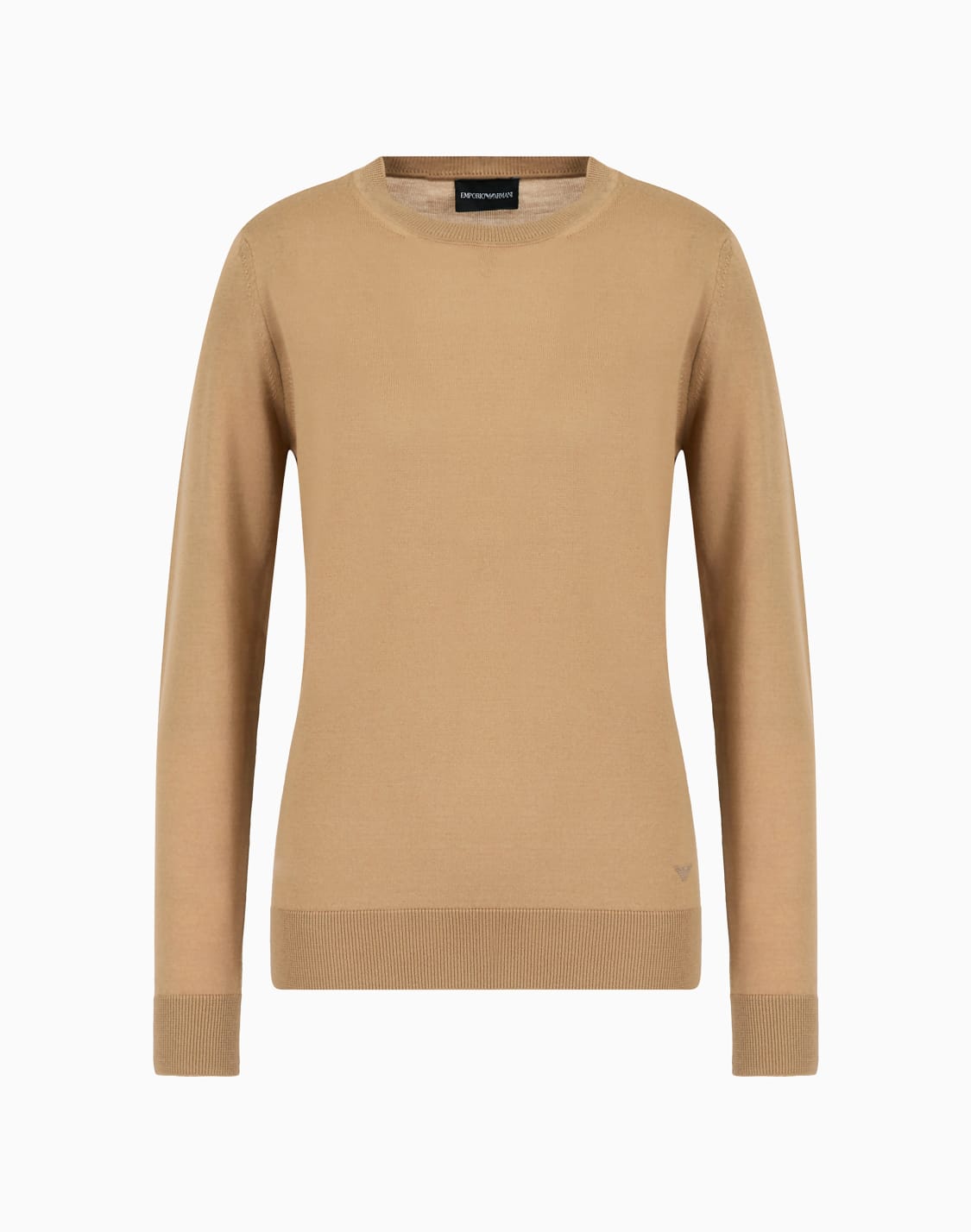 crew-neck-jumper-in-pure-virgin-wool-camel--emporio-armani