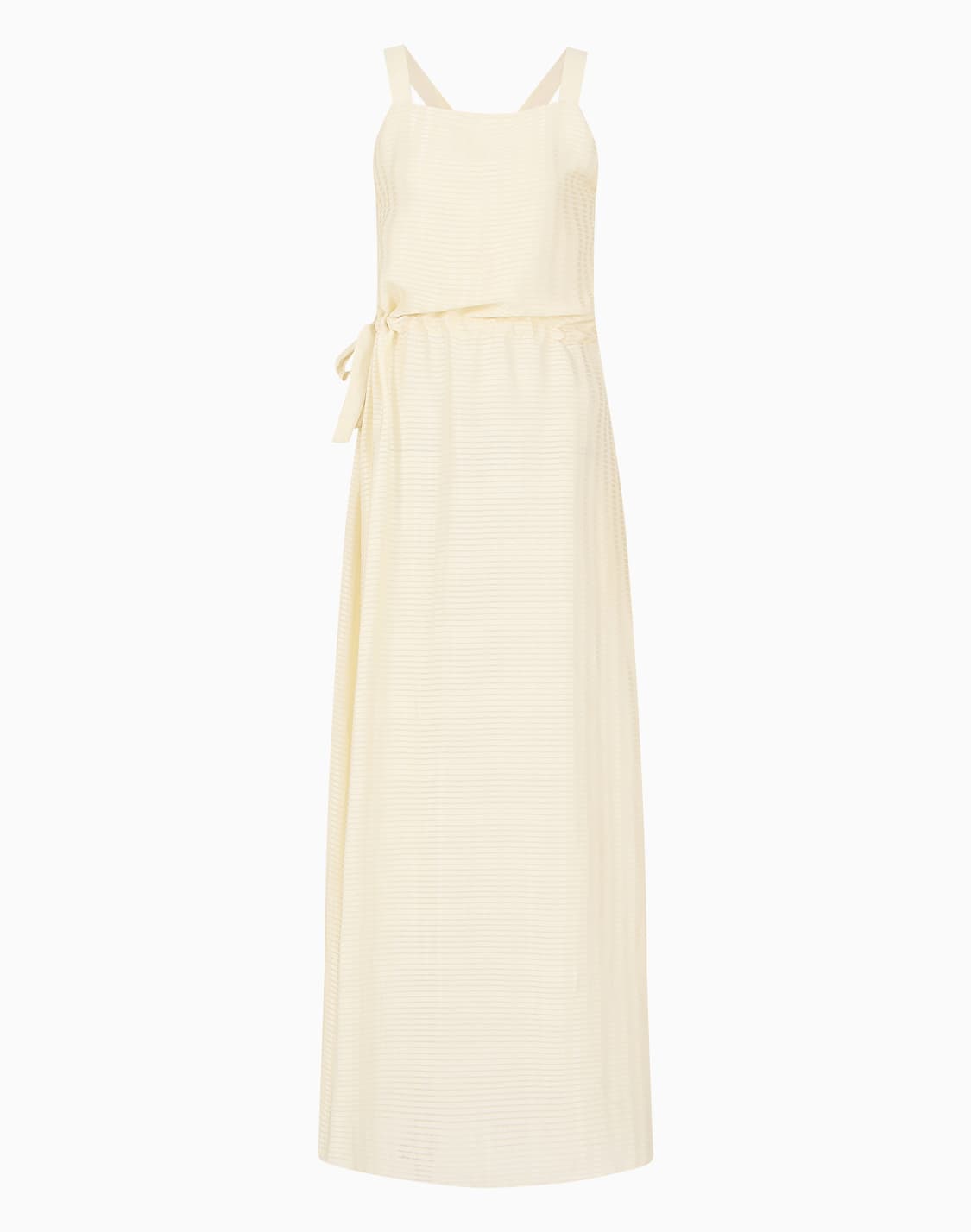 vestido-con-tirantes-cruzados-y-cordn-con-motivo-integral-de-rectngulos-blanco--emporio-armani