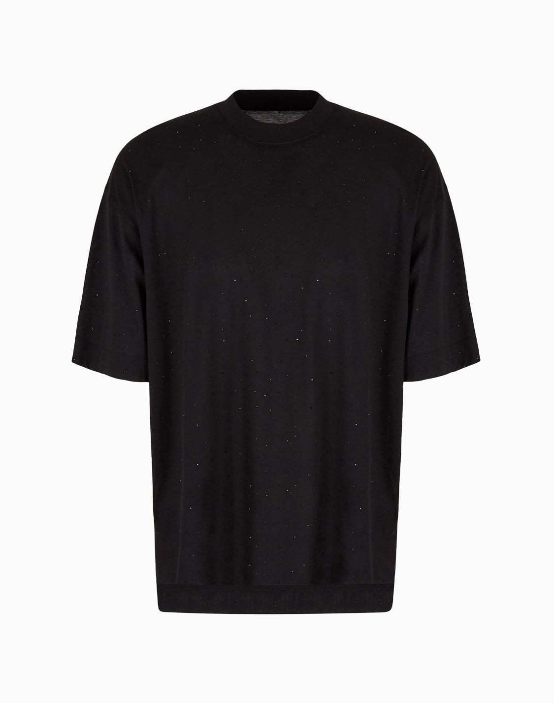 camiseta-holgada-de-punto-de-mezcla-de-lyocell-con-strass-clubwear-asv-negro--emporio-armani