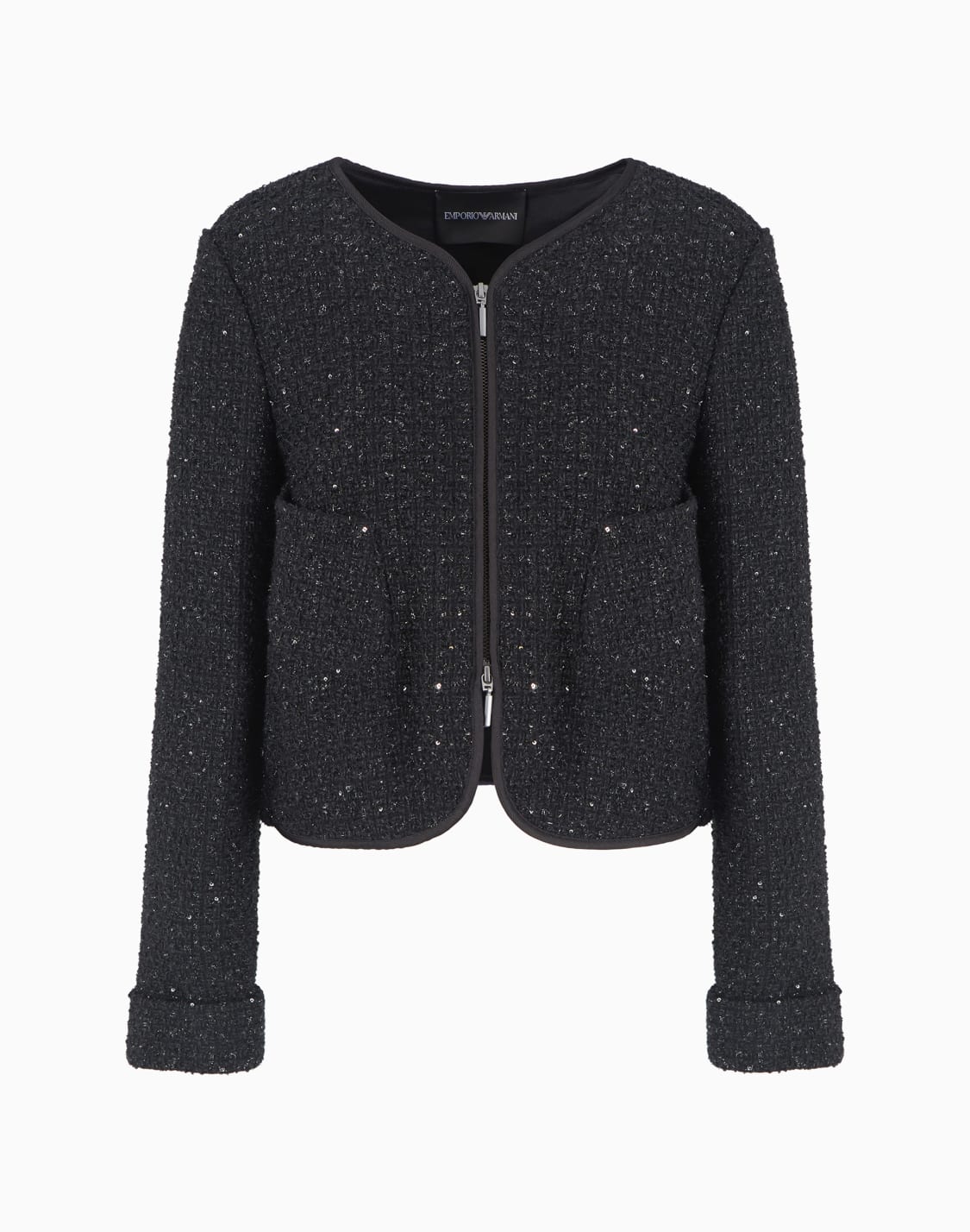 chaqueta-en-tweed-de-lrex-con-cremallera-y-microlentejuelas-negro--emporio-armani