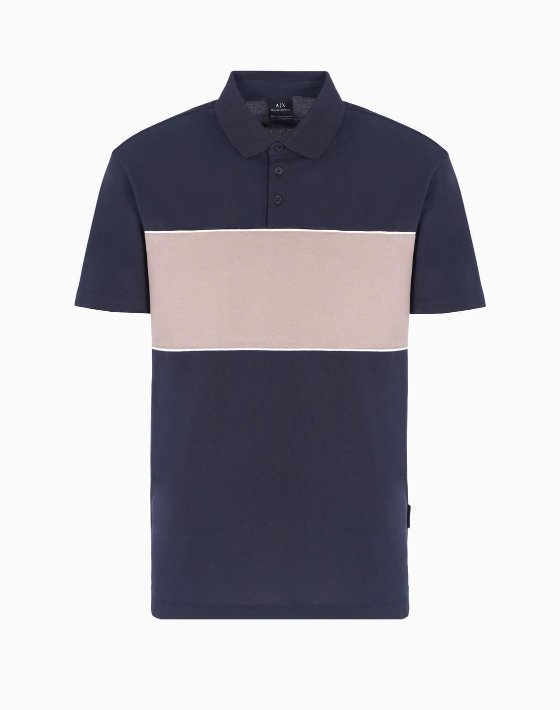 regular-fit-polo-with-contrasting-band-in-cotton-navy-blue--armani-exchange