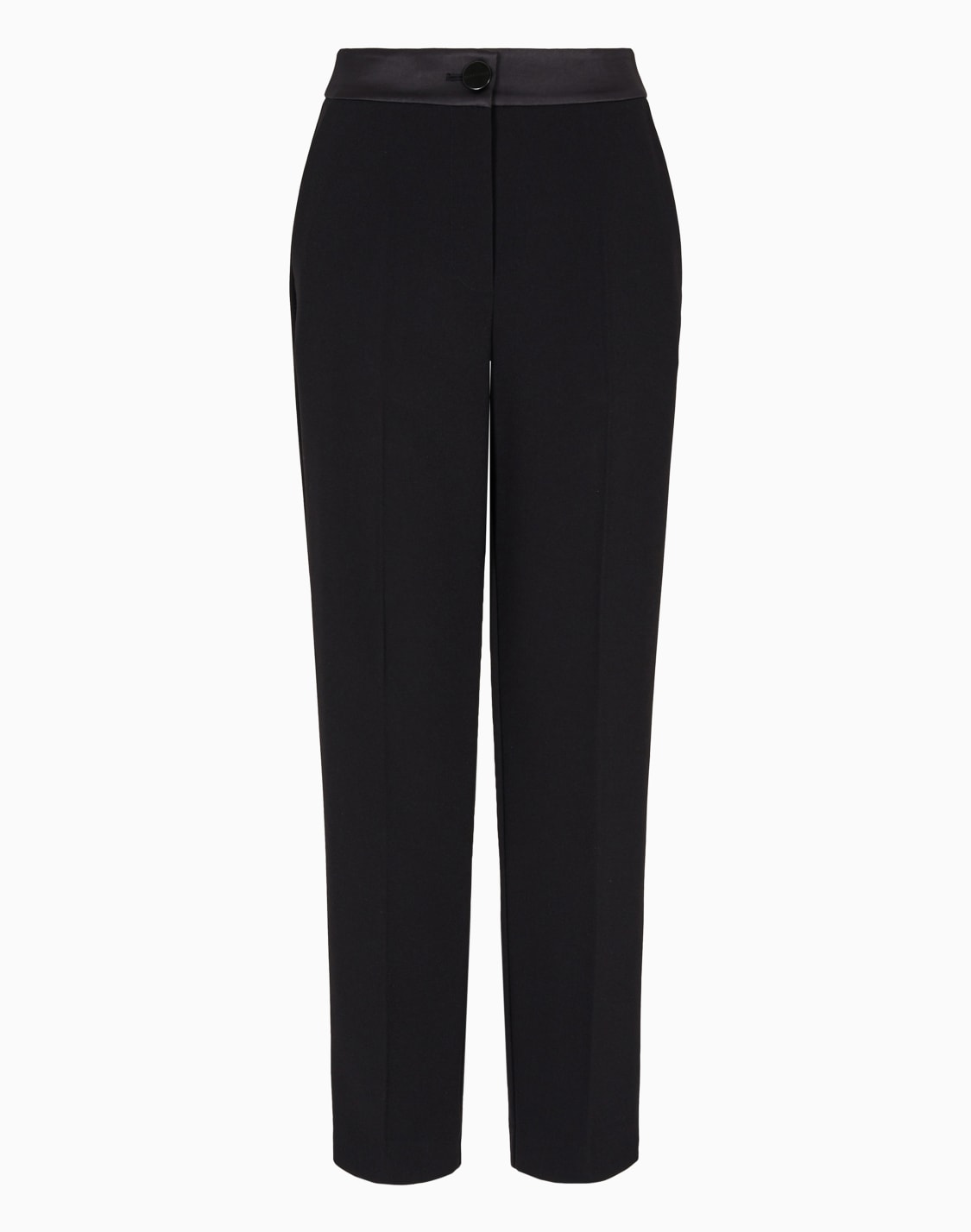 pantaln-pitillo-de-cady-con-banda-de-raso-negro--armani-exchange