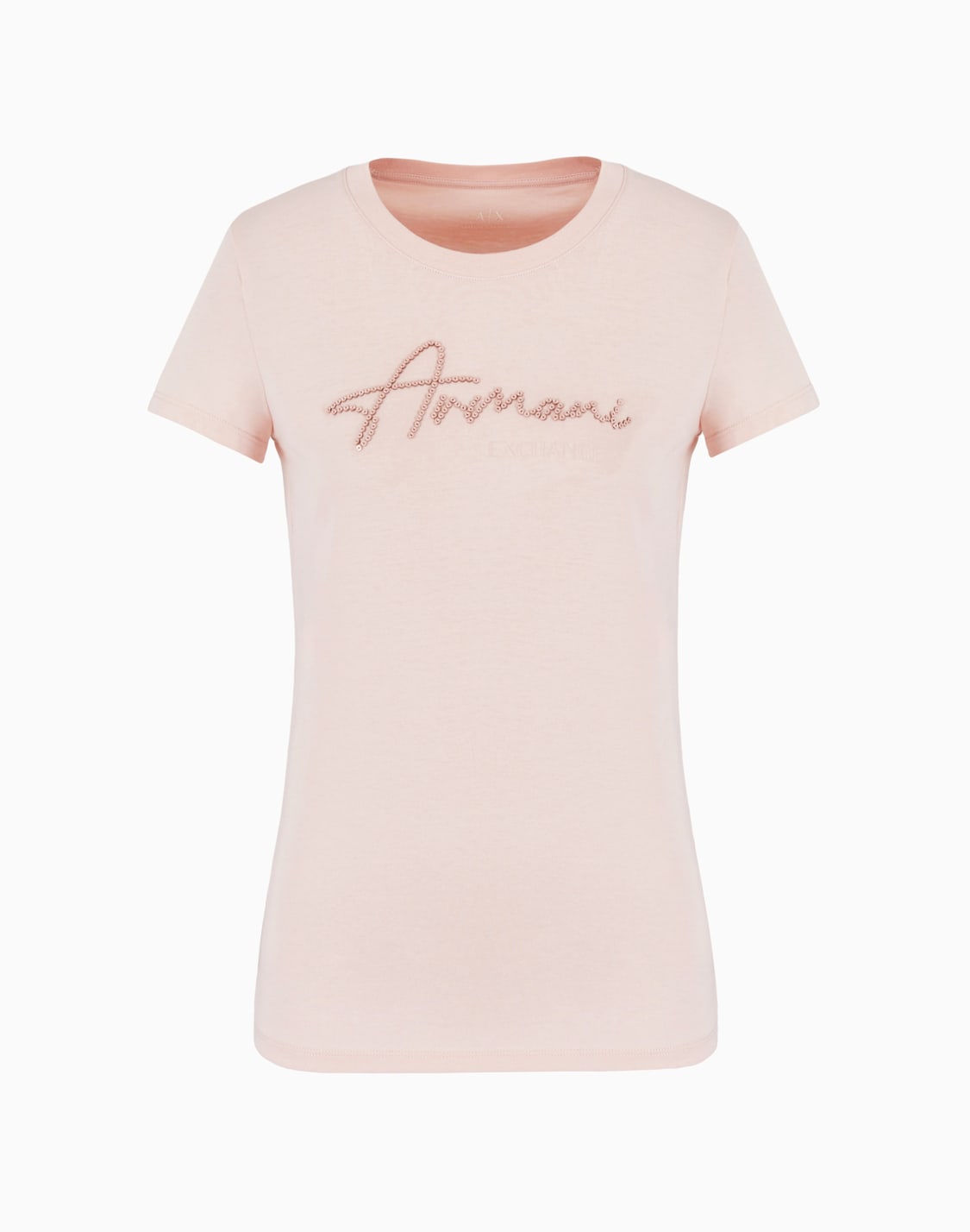 camiseta-slim-fit-con-logo-y-lentejuelas-rosa--armani-exchange