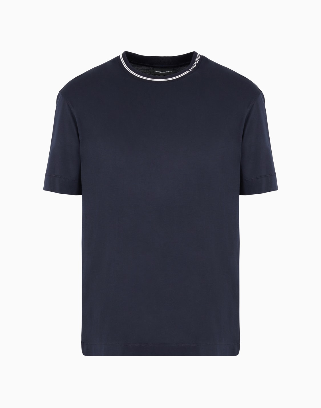 -lyocell-blend-jersey-t-shirt-with-logo-on-collar-navy-blue--emporio-armani