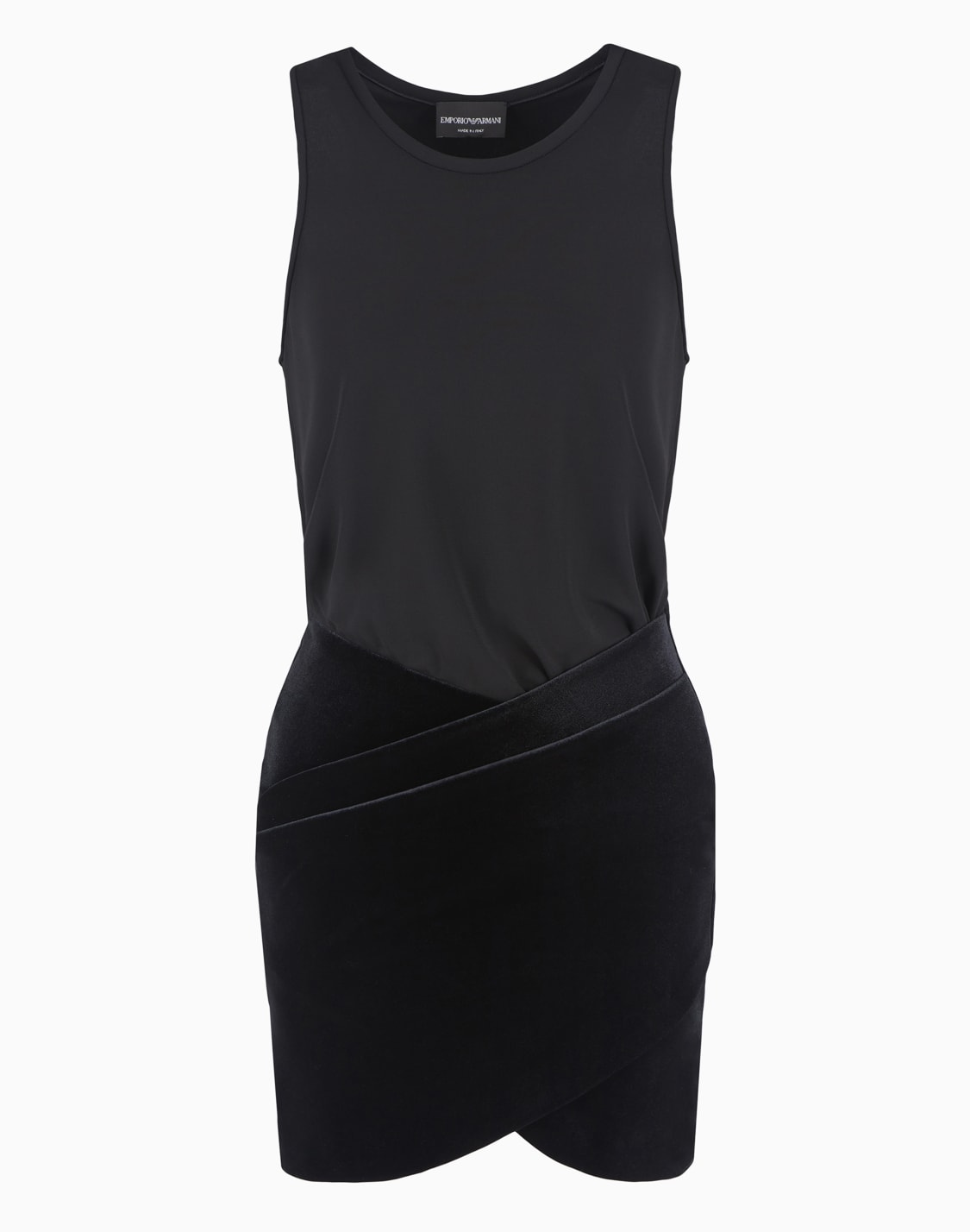 vestido-efecto-dos-piezas-en-punto-interlock-y-chenilla-negro--emporio-armani