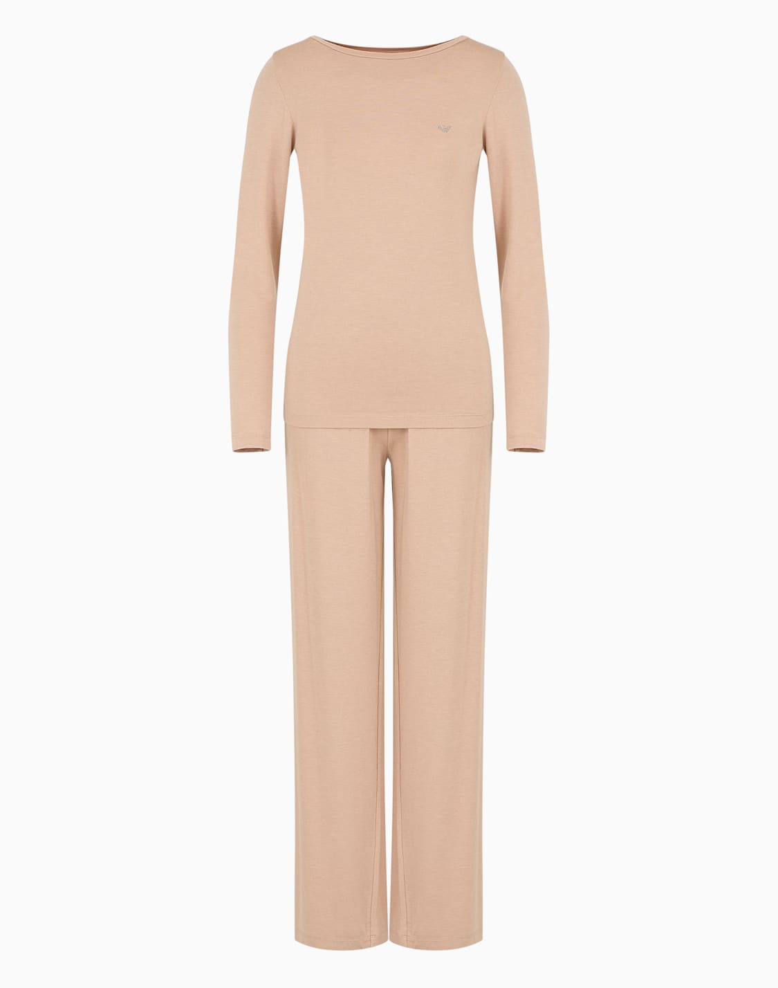 pyjama-en-mlange-de-laine-et-lyocell-asv-beige--emporio-armani