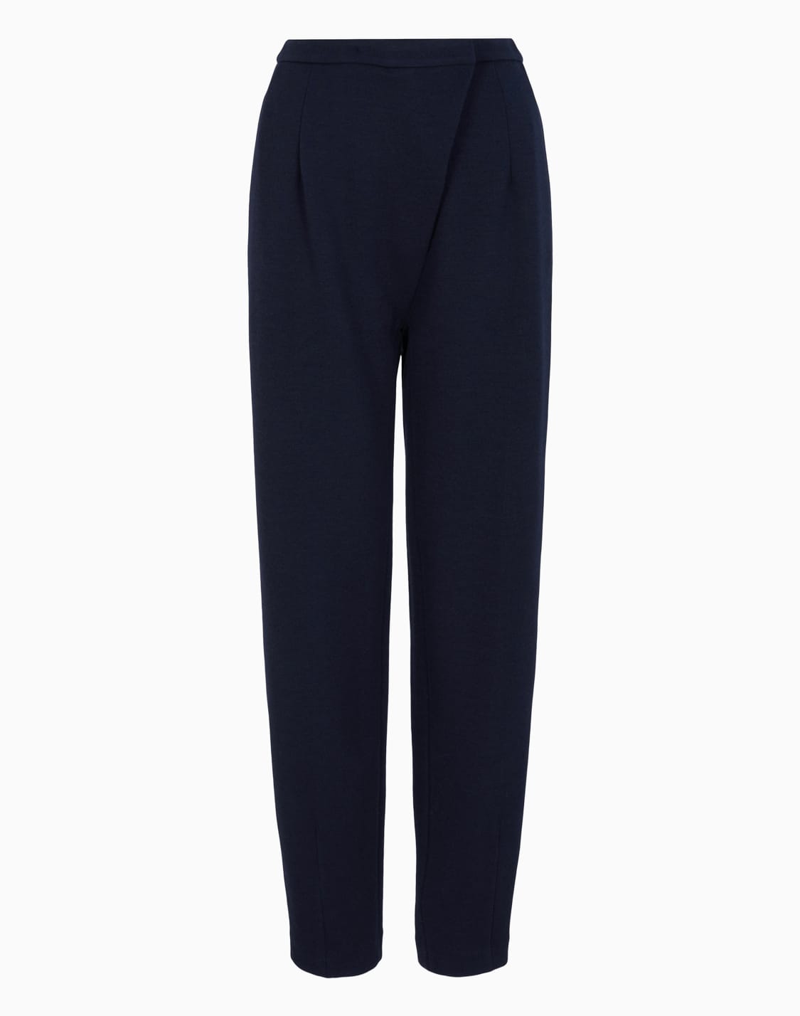 pantalones-de-pernera-ovalada-de-punto-texturizado-con-cierre-descentrado-azul--emporio-armani