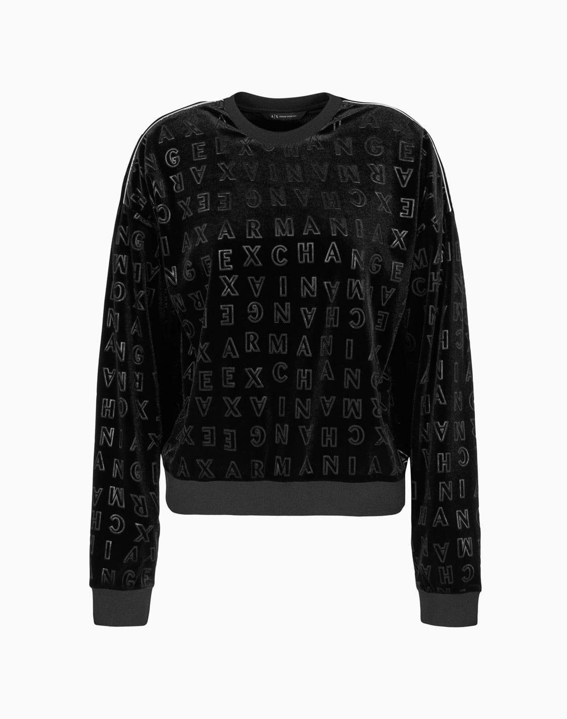 sudadera-de-cuello-redondo-de-terciopelo-con-logo-por-toda-la-prenda-negro--armani-exchange