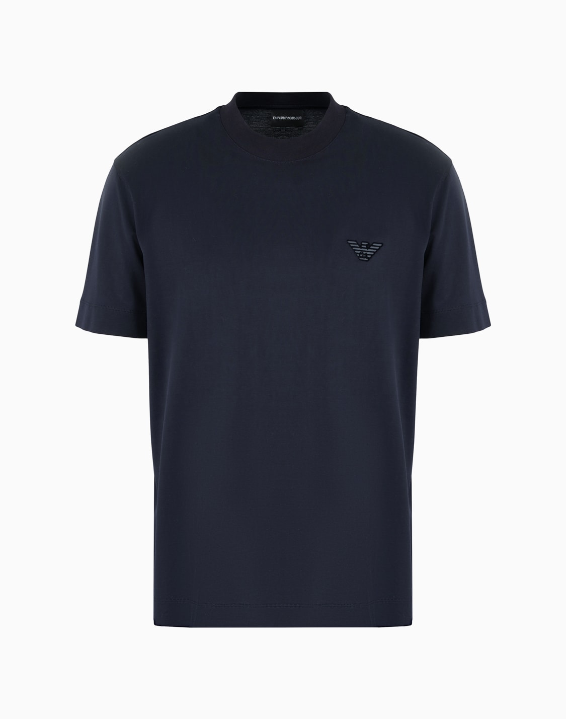 t-shirt-en-jersey-de-lyocell-mlang-avec-logo-floqu-bleu-marine--emporio-armani