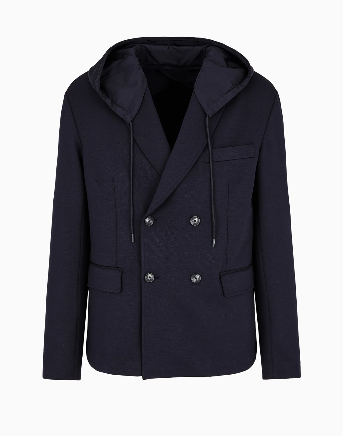 blazer-cruzado-en-suave-pao-de-mezcla-de-lana-con-capucha-de-nailon-azul-marino--emporio-armani