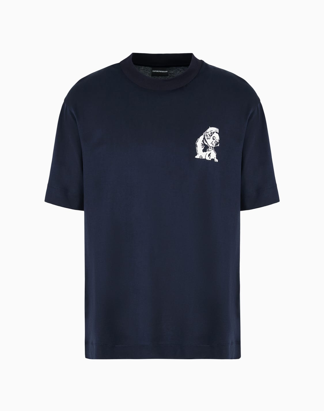 camiseta-de-punto-de-mezcla-de-lyocell-con-bordado-french-bulldog-azul-marino--emporio-armani