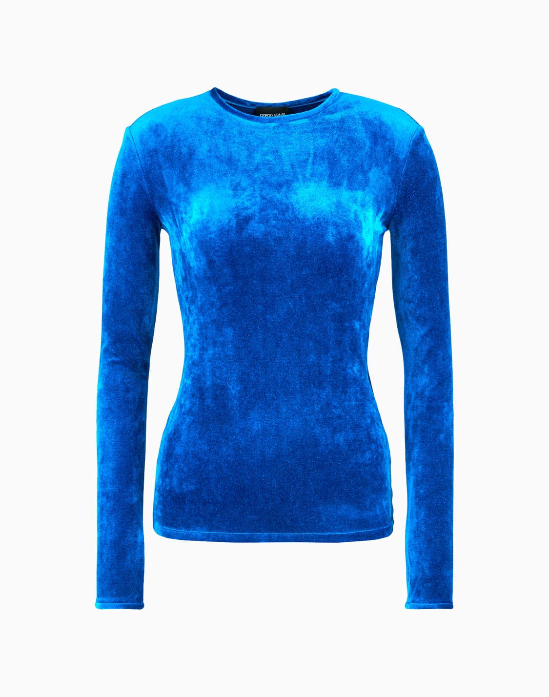 camiseta-de-cuello-redondo-en-chenilla-de-mezcla-de-viscosa-asv-azul--giorgio-armani