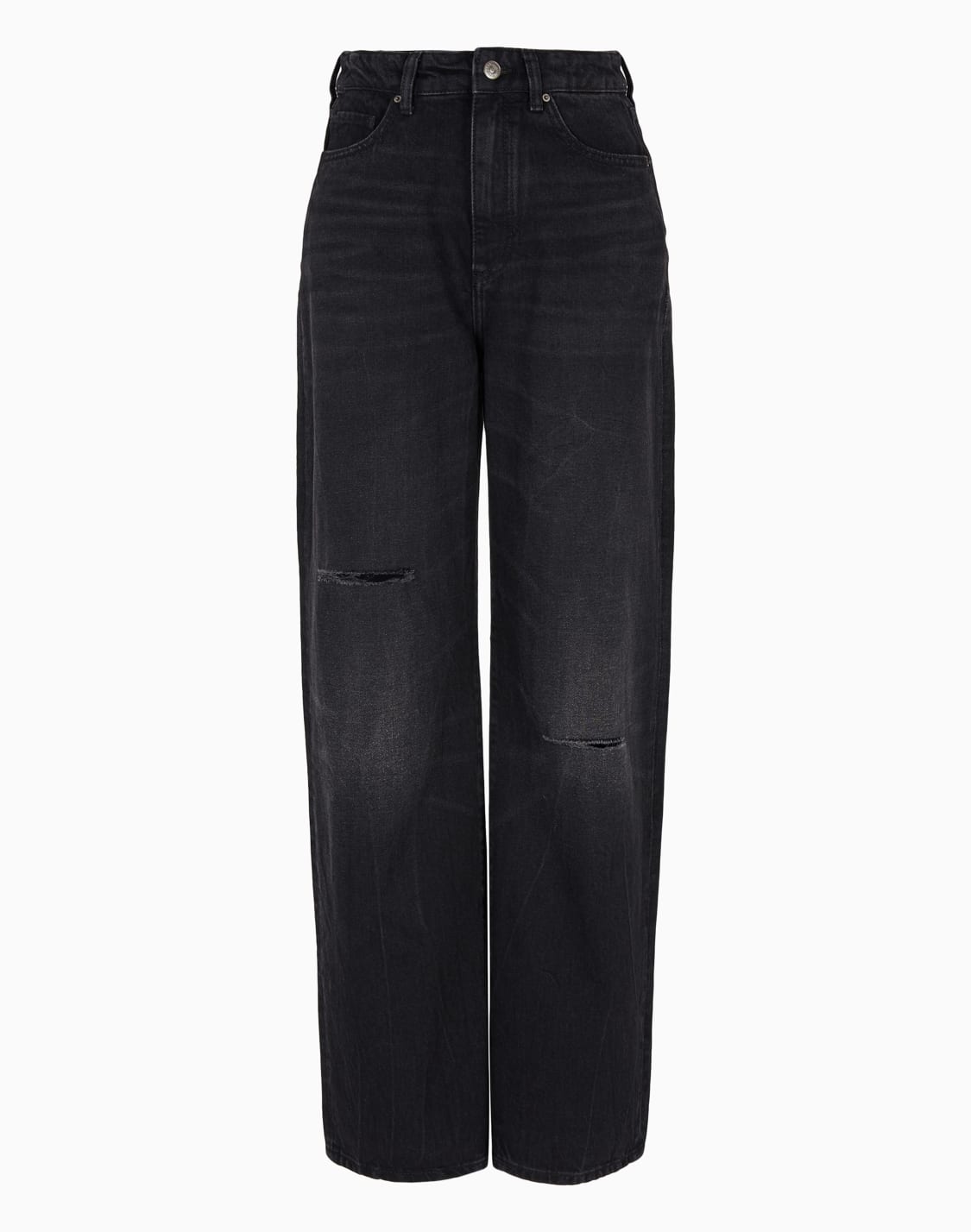vaqueros-j38-de-corte-relajado-en-denim-rgido-de-algodn-ndigo-negro--armani-exchange
