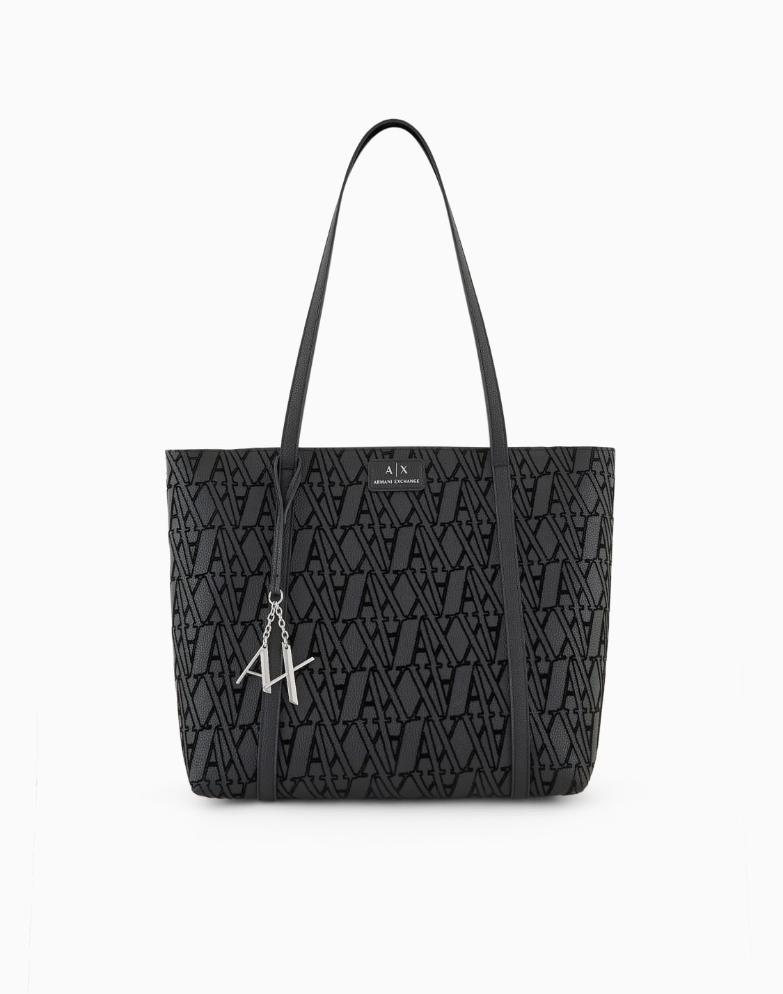 shopper-bag-with-flocked-monogram-and-charm-black--armani-exchange