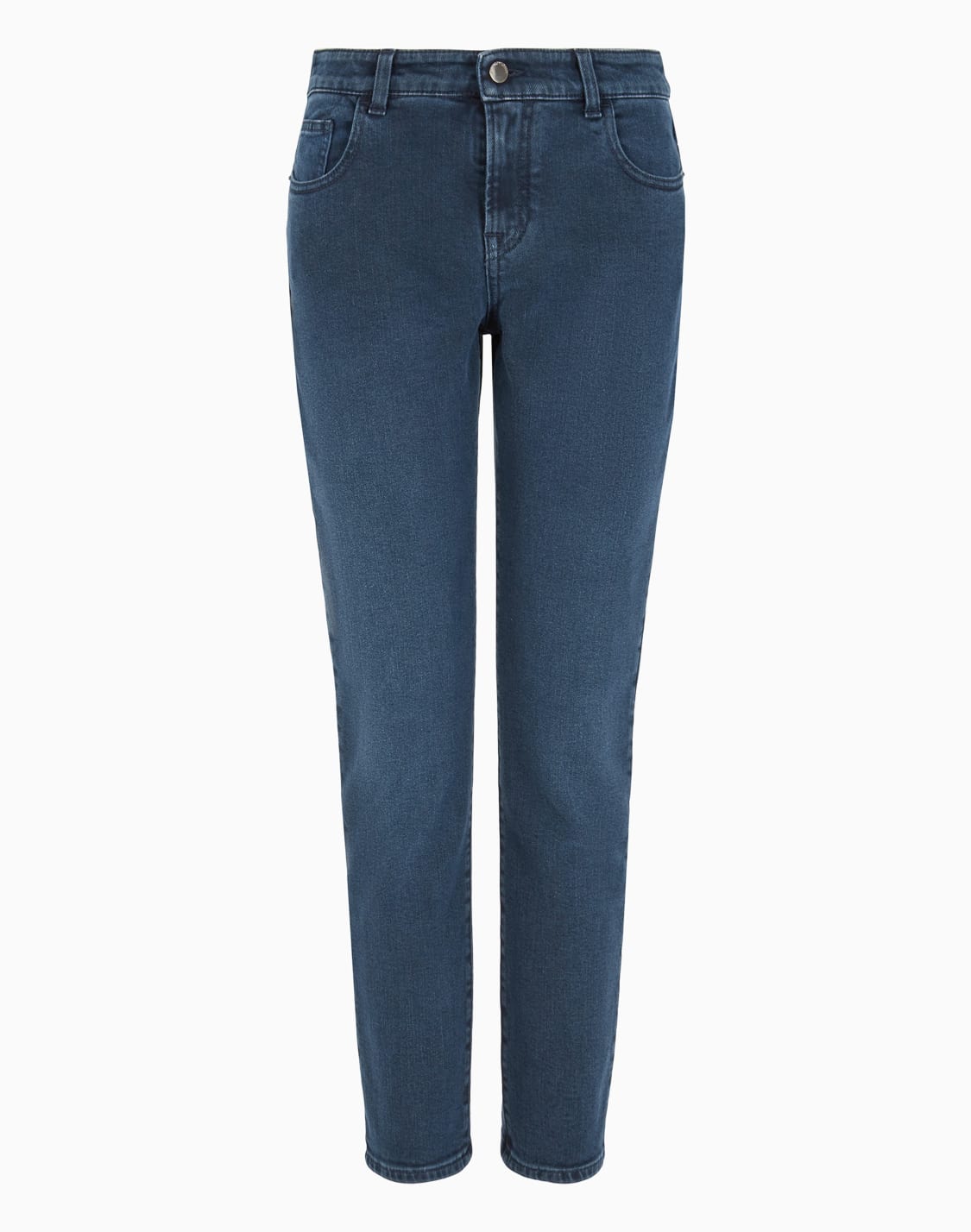 vaqueros-j36-de-cintura-media-y-pernera-recta-en-denim-de-efecto-usado-azul--emporio-armani