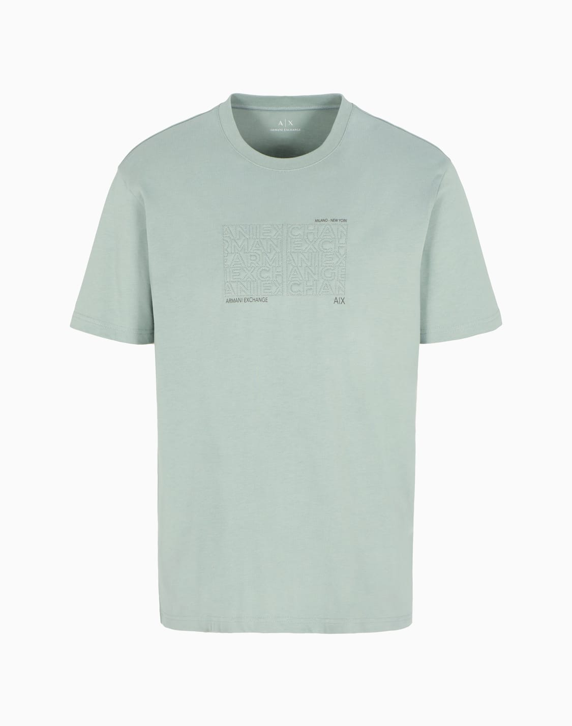 asv-organic-cotton-regular-fit-t-shirt-with-embroidered-lettering-green--armani-exchange