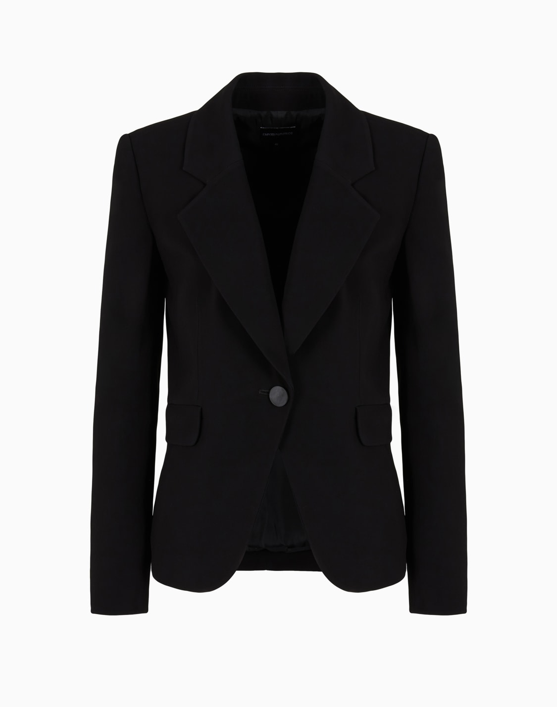chaqueta-de-abotonadura-sencilla-de-viscosa-elstica-negro--emporio-armani
