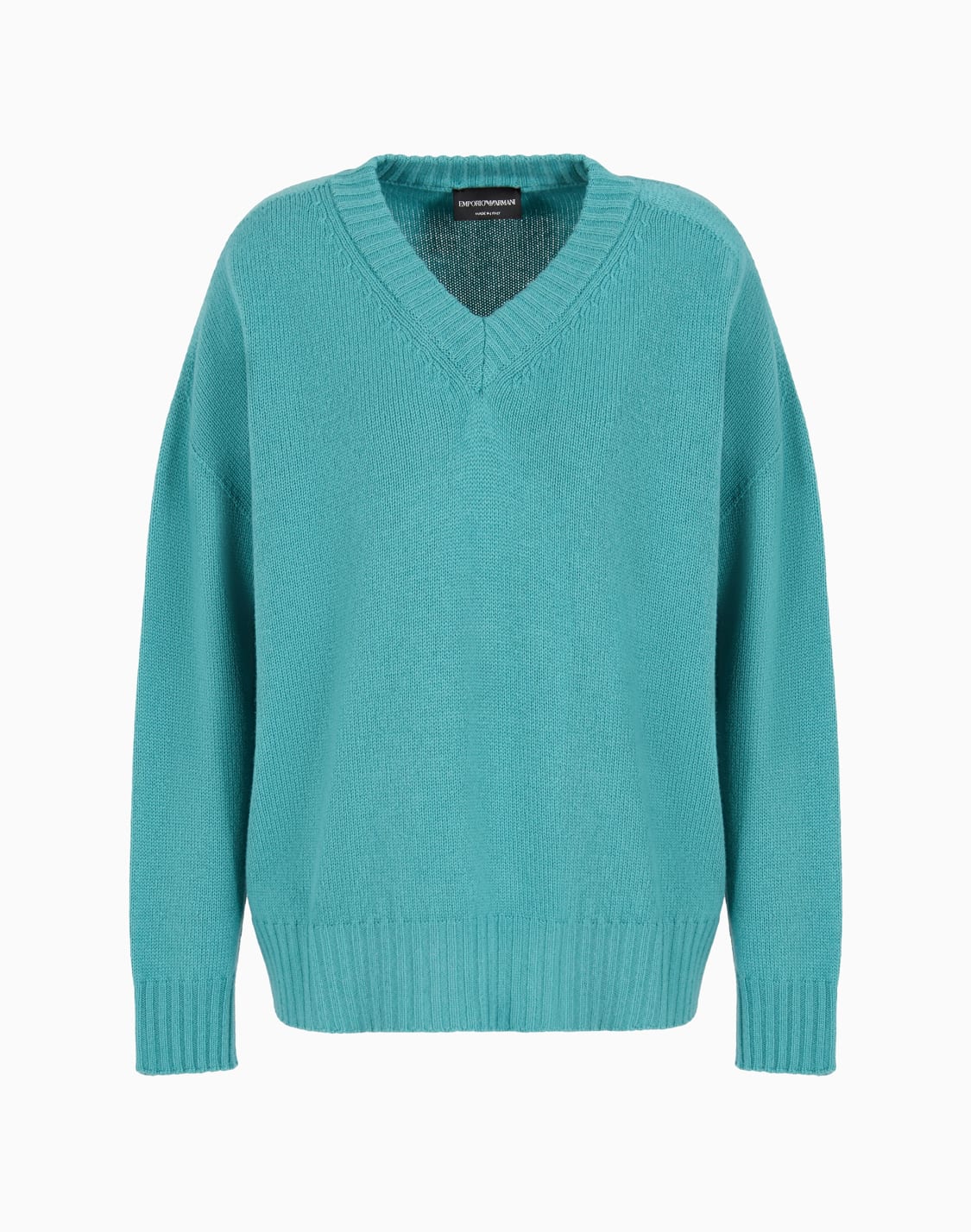 jersey-con-escote-de-pico-y-sin-costuras-de-punto-jersey-de-lana-virgen-verde--emporio-armani