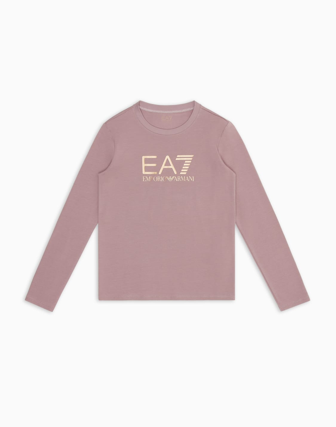 shiny-girl-stretch-cotton-crew-neck-t-shirt-pink--ea7