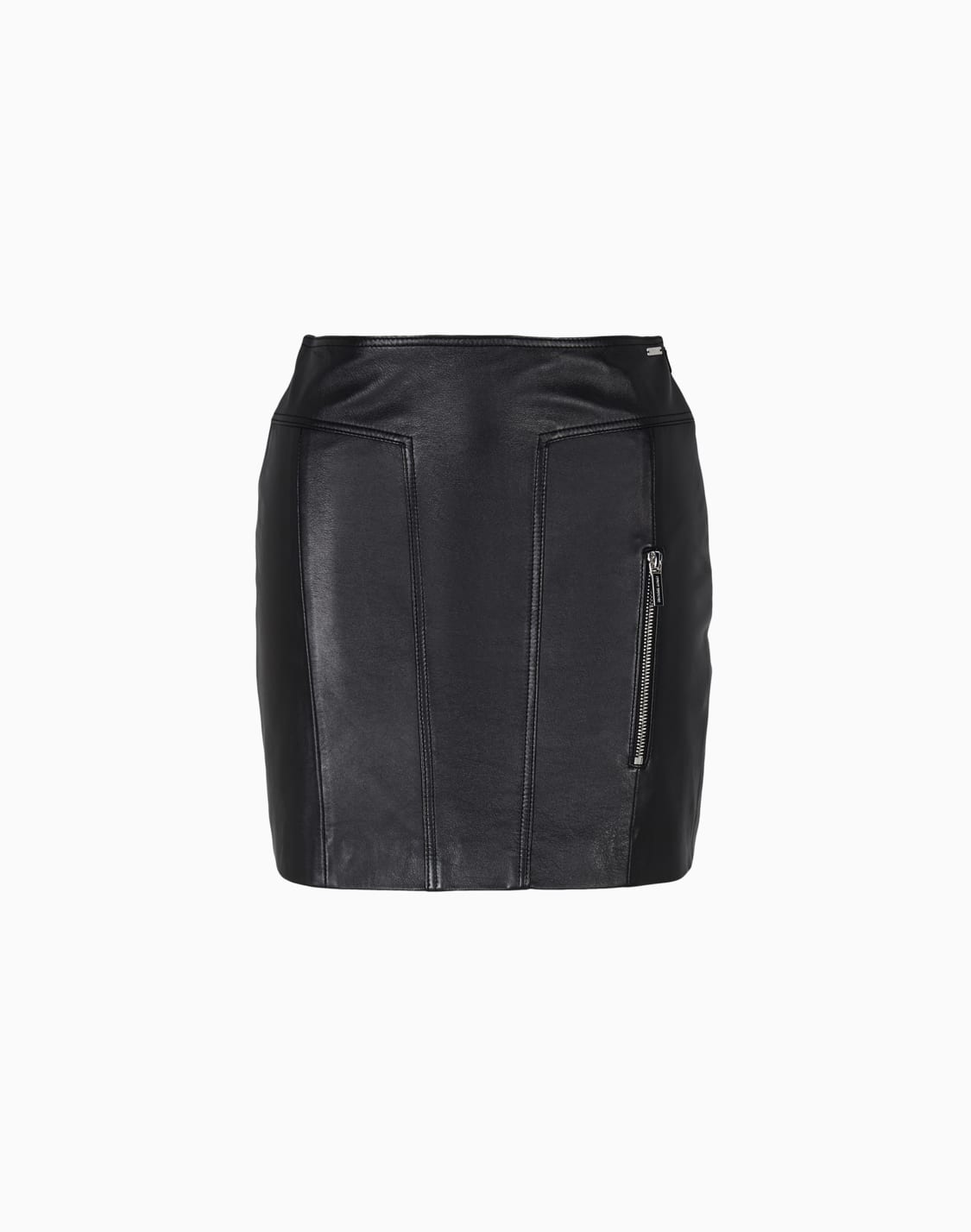 mini-jupe-en-cuir-avec-zip-noir--armani-exchange