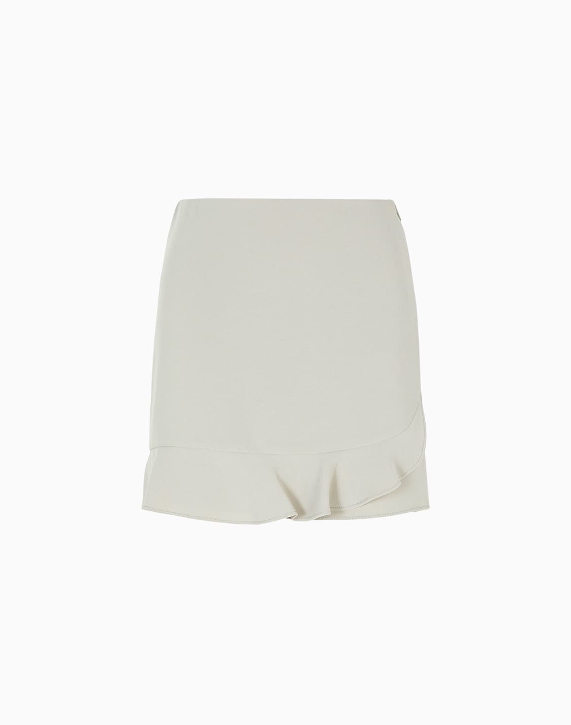 minifalda-de-cady-con-volantes-gris--armani-exchange