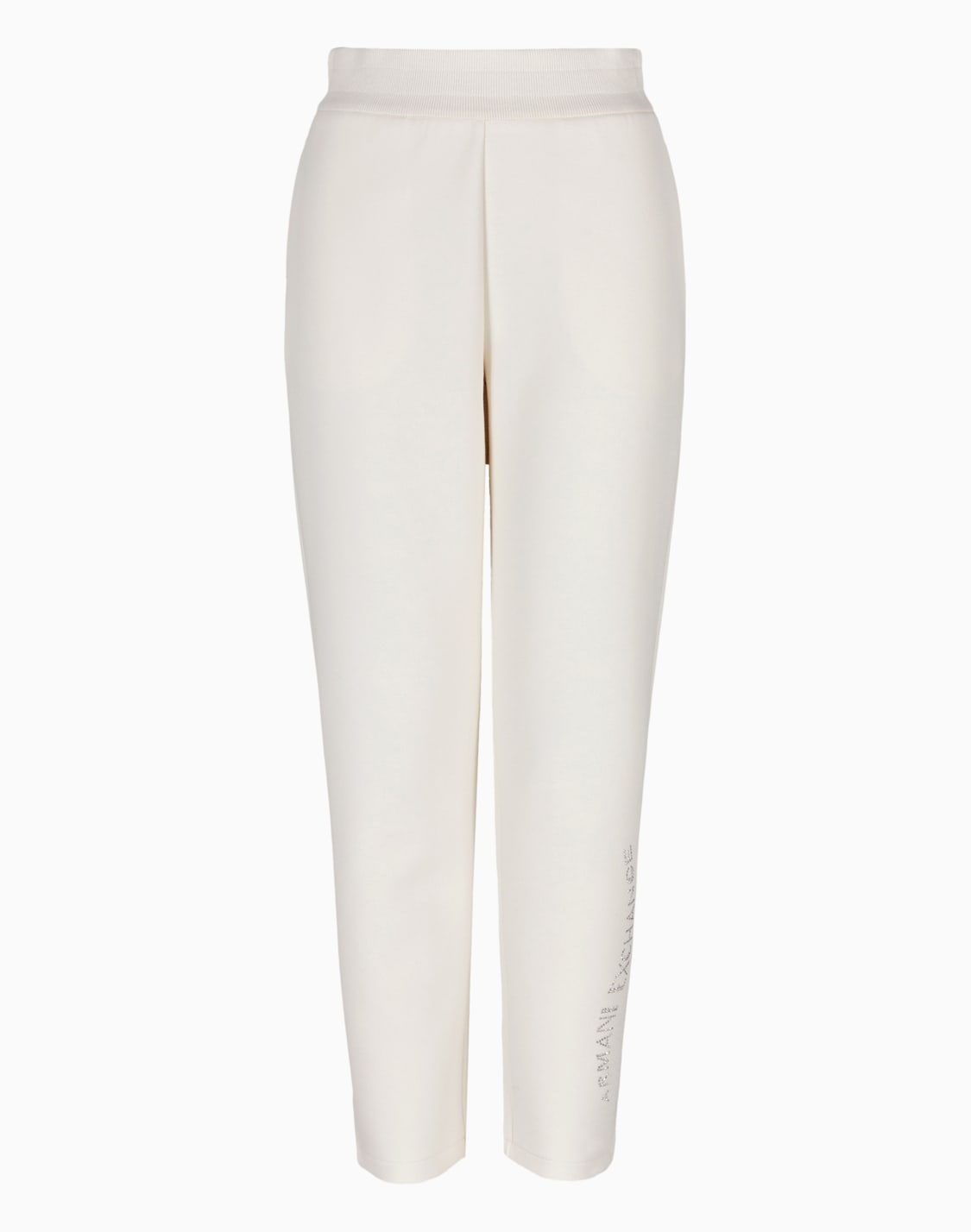 pantaln-jogger-de-tejido-elstico-con-logo-de-strass-blanco--armani-exchange
