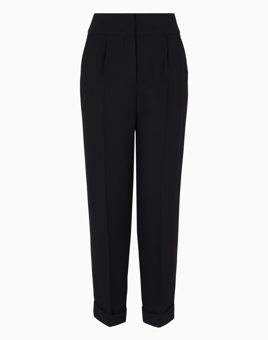 pantaln-con-pinzas-y-bajo-con-puos-en-tejido-asv---armani-exchange