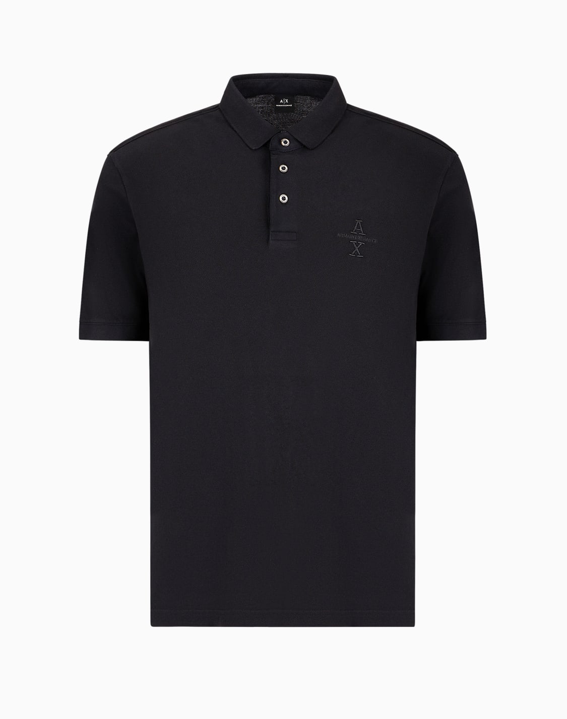 polo-coupe-classique-manches-courtes-avec-logo-en-coton-noir--armani-exchange
