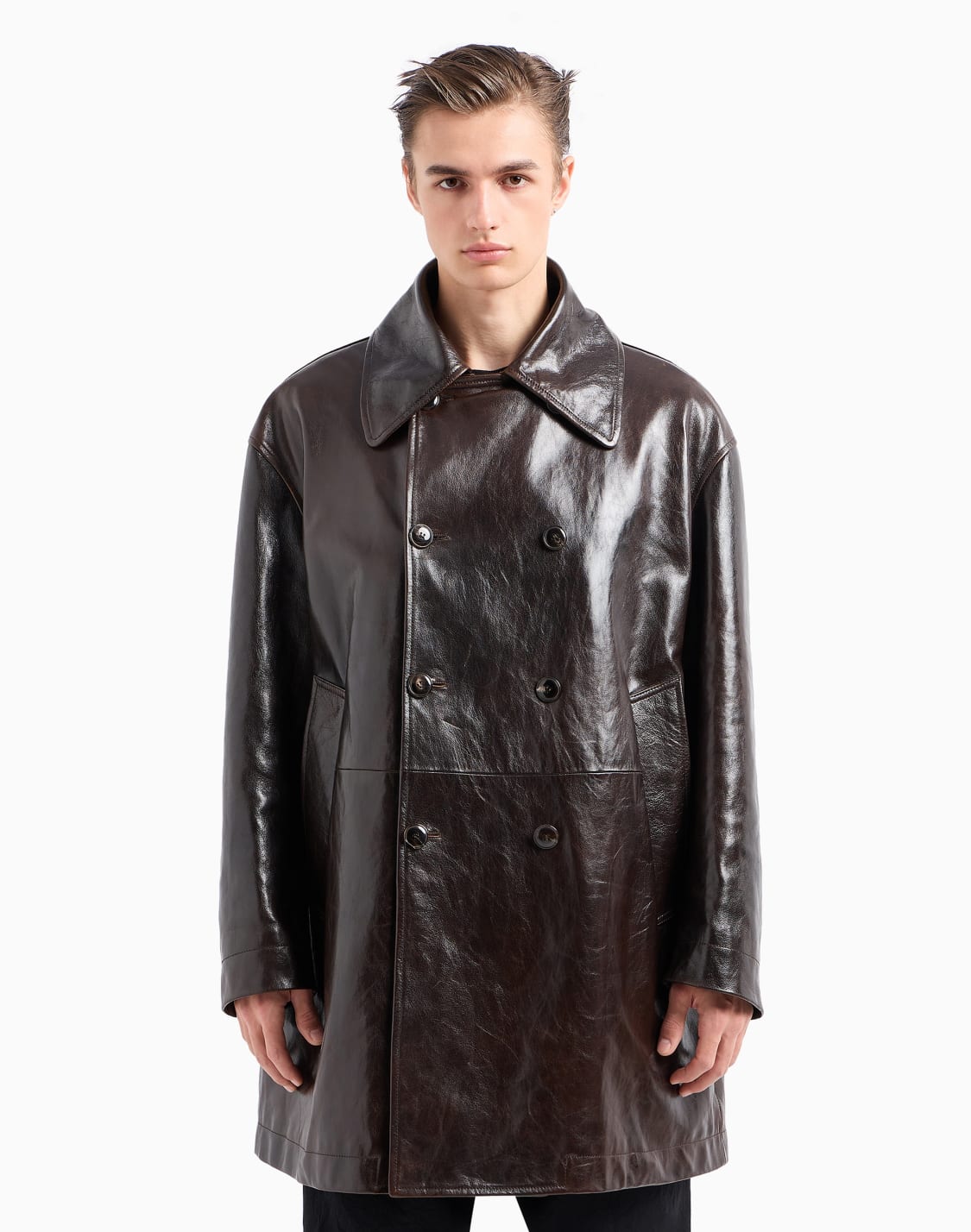 GIORGIO ARMANI ジョルジオアルマーニ　ロングコート 最高級】GIORGIO ARMAIN ロングコート