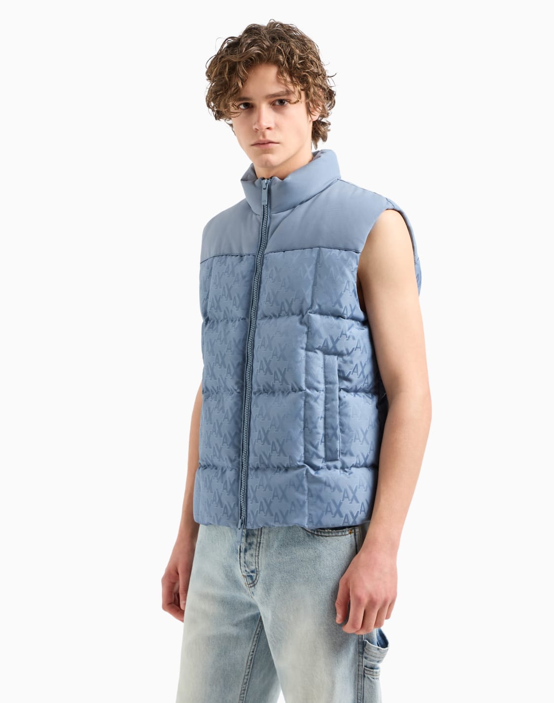 sleeveless-down-jacket-with-monogram-fabric-exterior-light-blue--armani-exchange