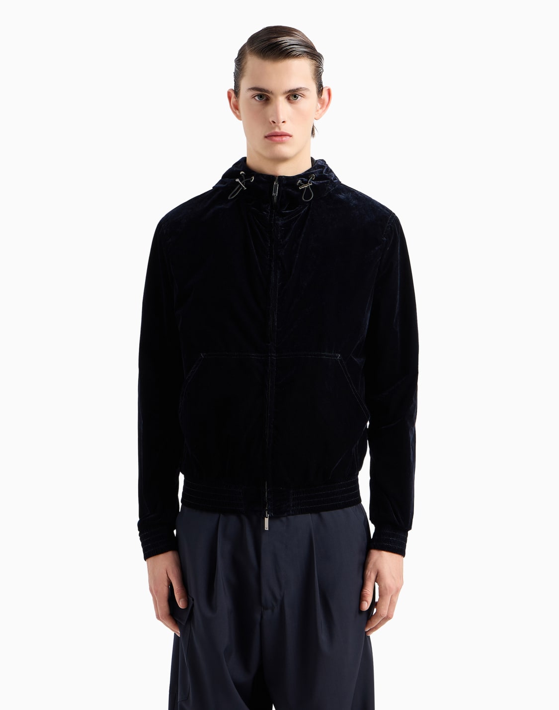 hooded-zipped-blouson-in-flocked-nylon-navy-blue--emporio-armani