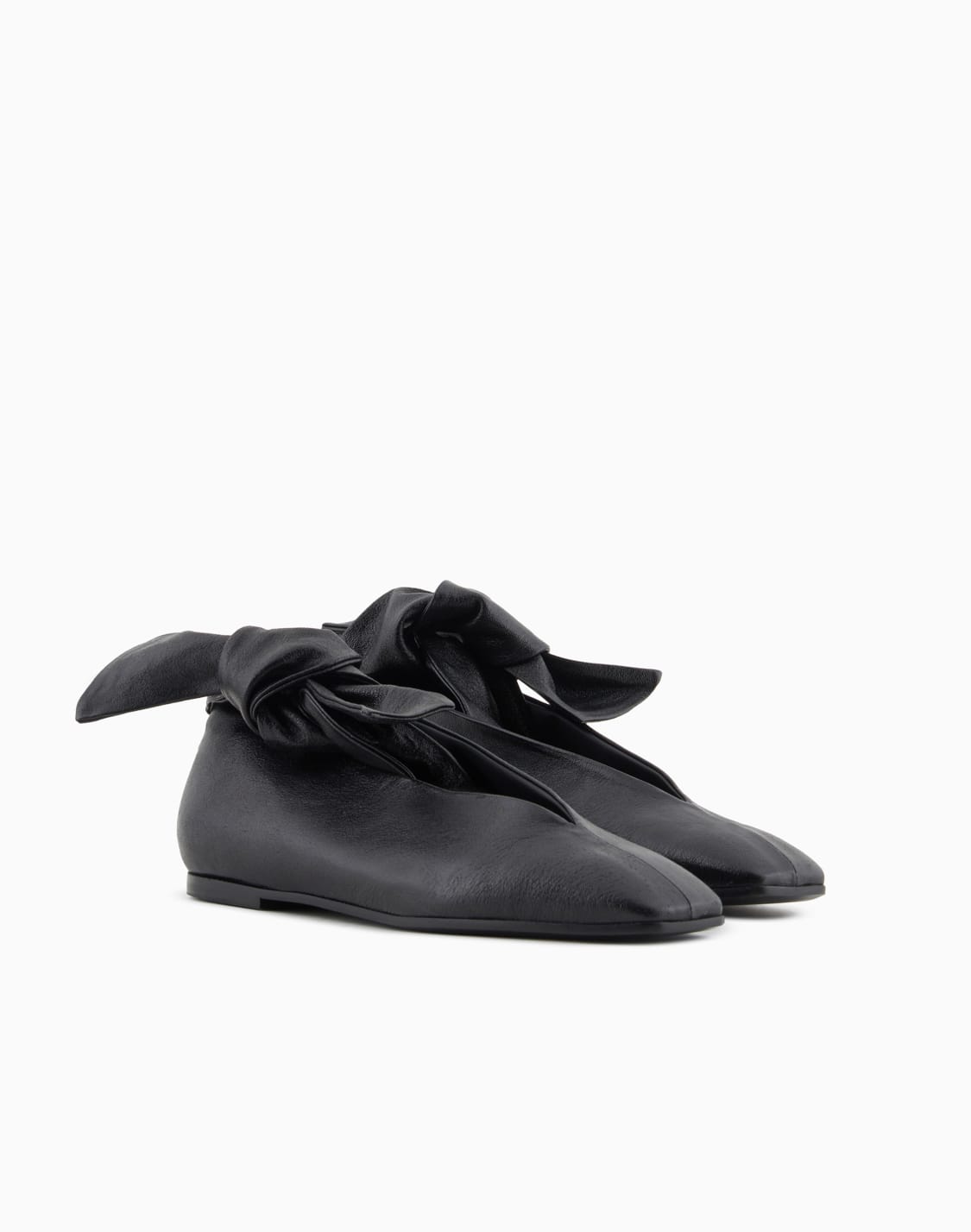 icon-leather-ballerinas-with-bow-black--emporio-armani