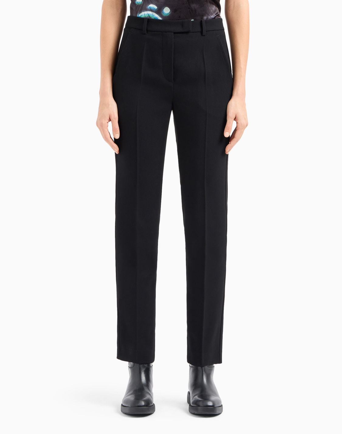 pantalones-de-gabardina-tcnica-negro--emporio-armani