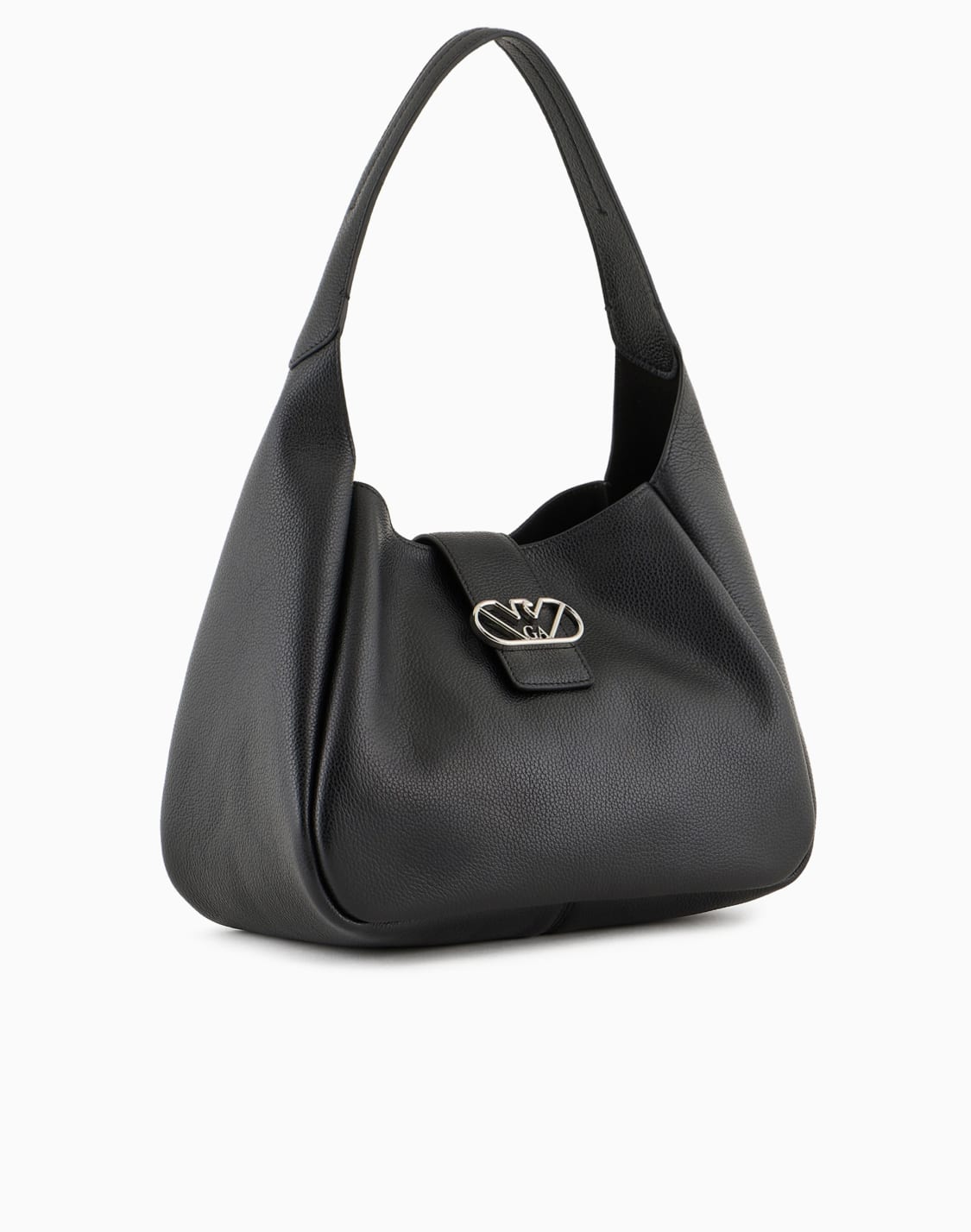 bolso-de-hombro-hobo-en-piel-con-hebilla-de-guila-negro--emporio-armani