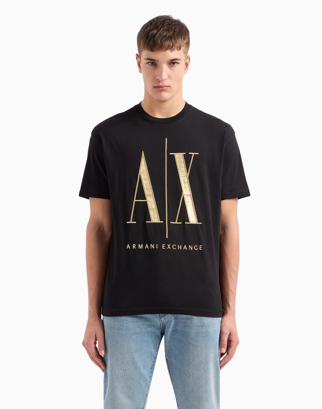 t-shirt-projet-icne-noir--armani-exchange