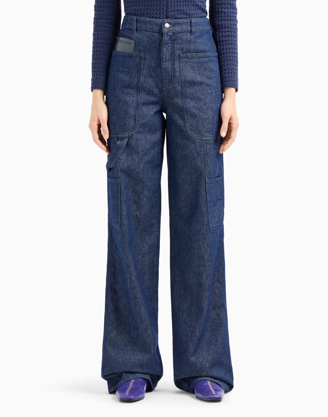 vaqueros-cargo-j3d-de-cintura-media-y-pernera-recta-de-denim-de-11-onzas-azul--emporio-armani