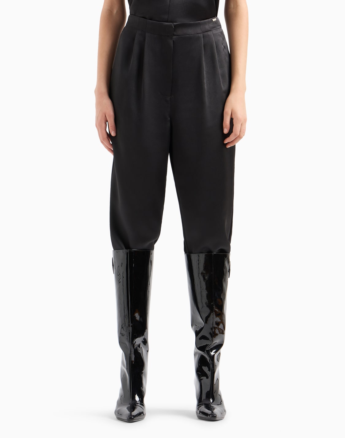 pantalones-asv-de-satn-con-pinzas-negro--armani-exchange